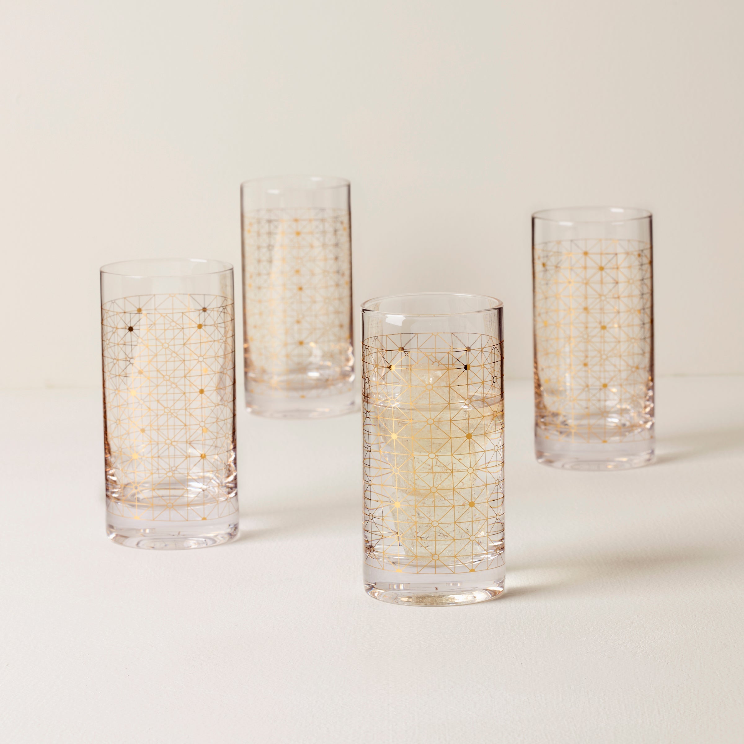 Alternative view of Tuscany Classics Gold Dust Highball Glasses   Set Of 4