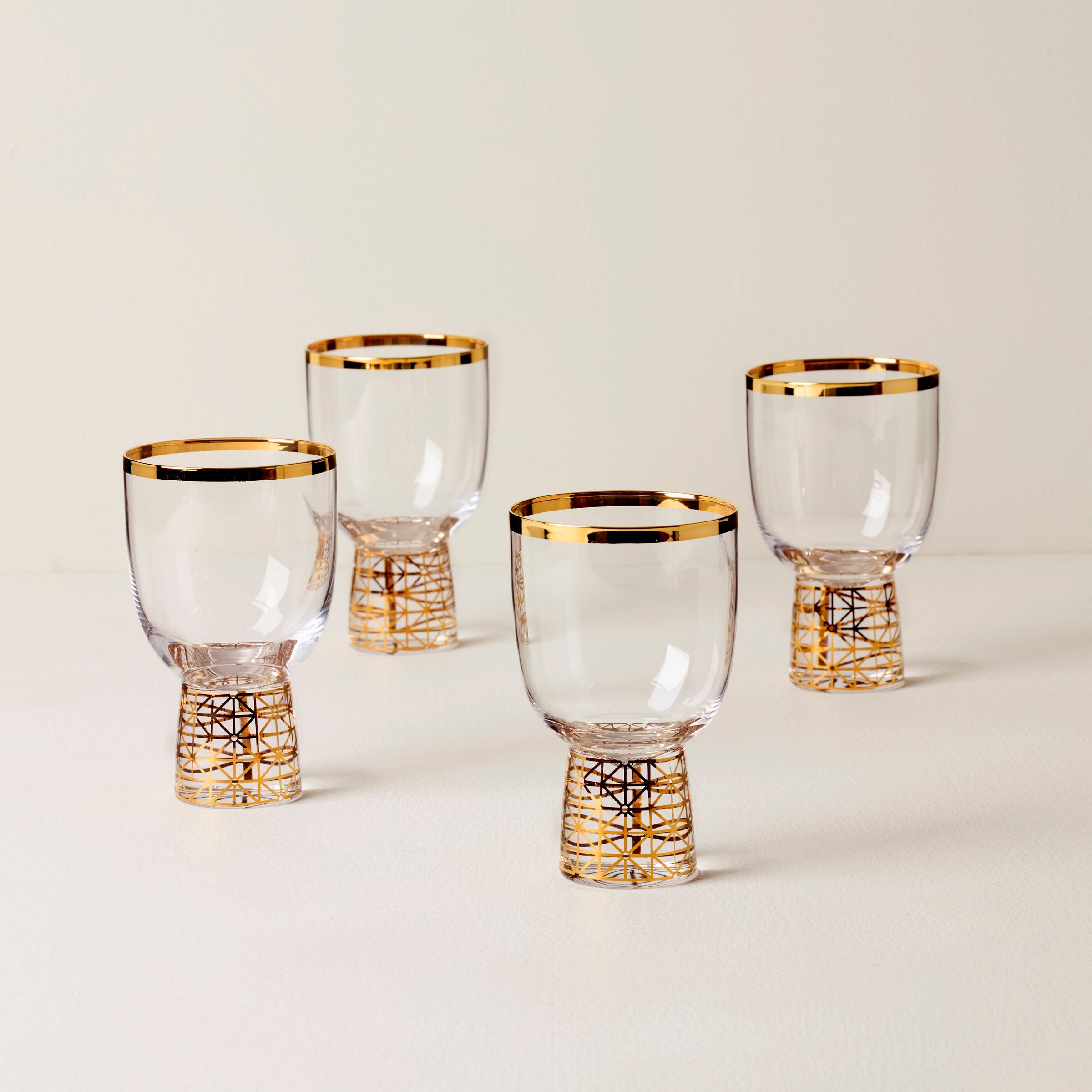 Tuscany Classics Gold Frost Wine Glasses   Set Of 4