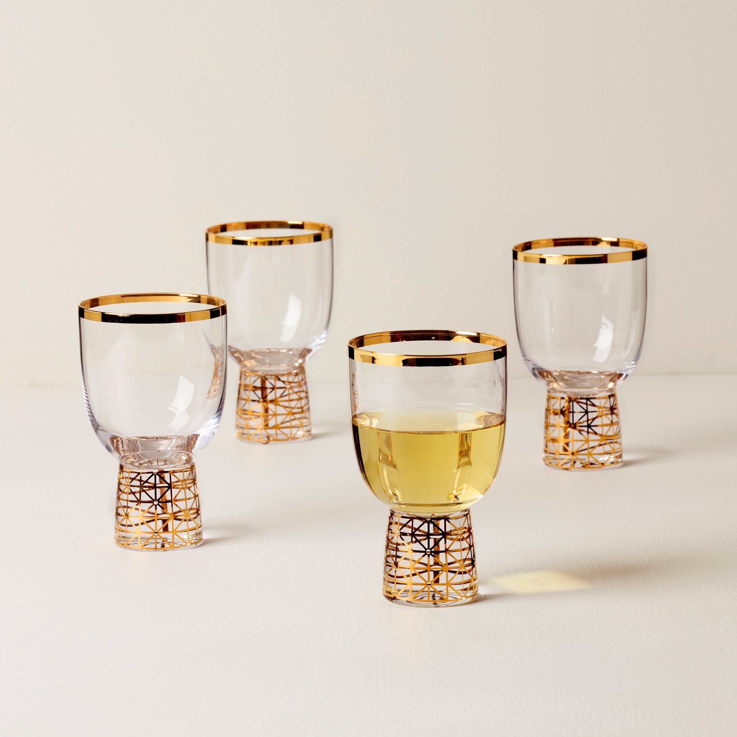 Alternative view of Tuscany Classics Gold Frost Wine Glasses   Set Of 4