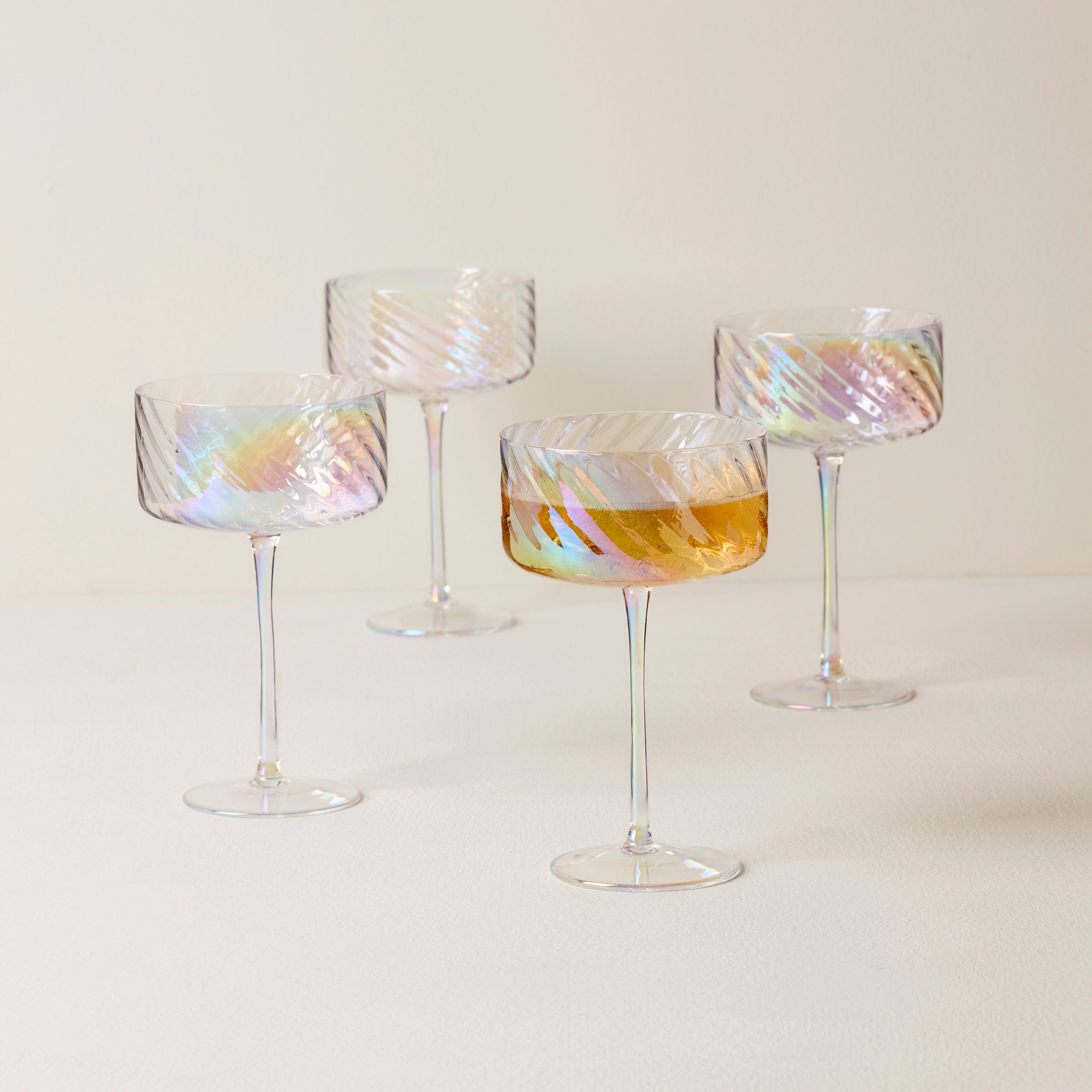 Alternative view of Tuscany Classics Iridescent Coupe Glasses   Set Of 4