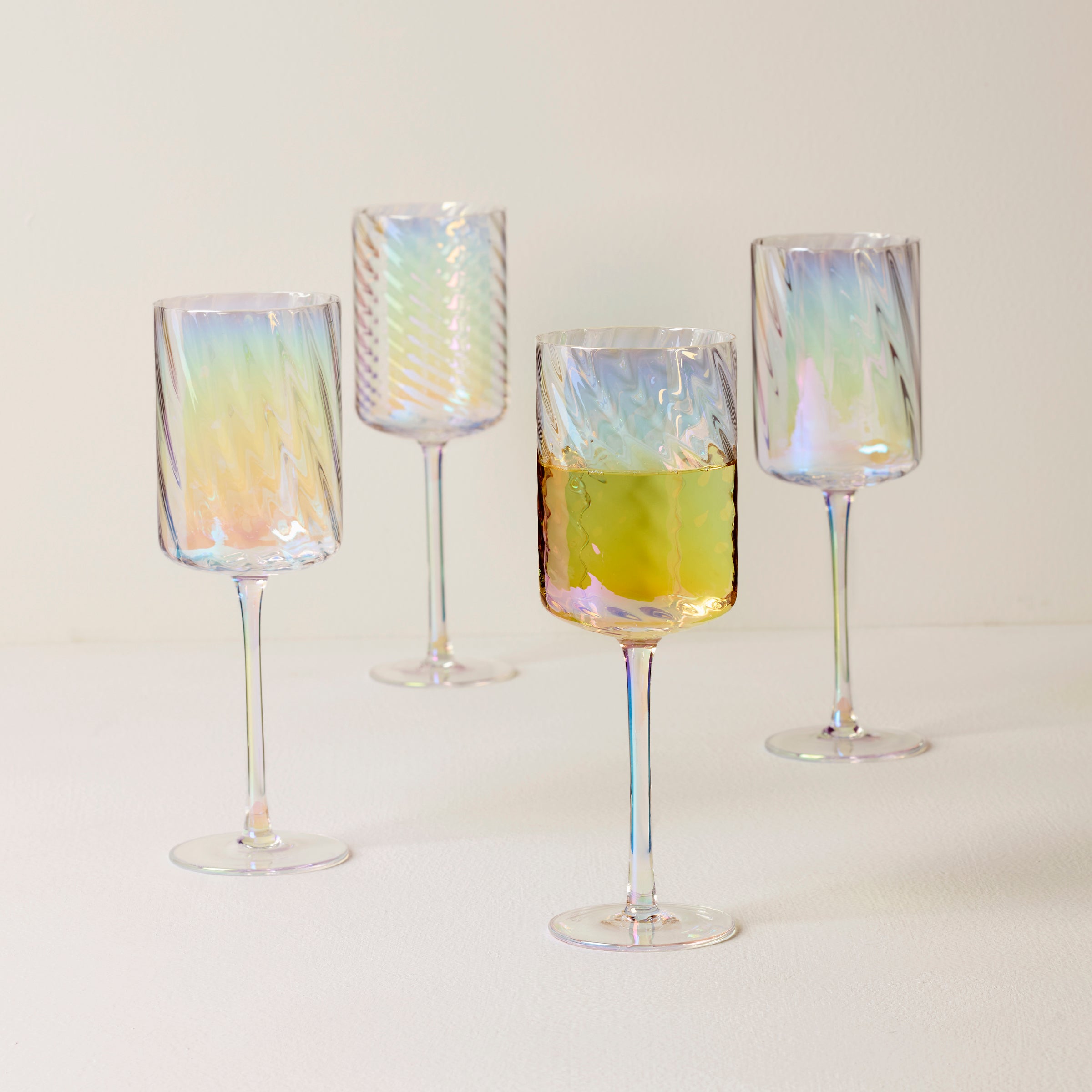 Alternative view of Tuscany Classics Iridescent White Wine Glasses   Set Of 4