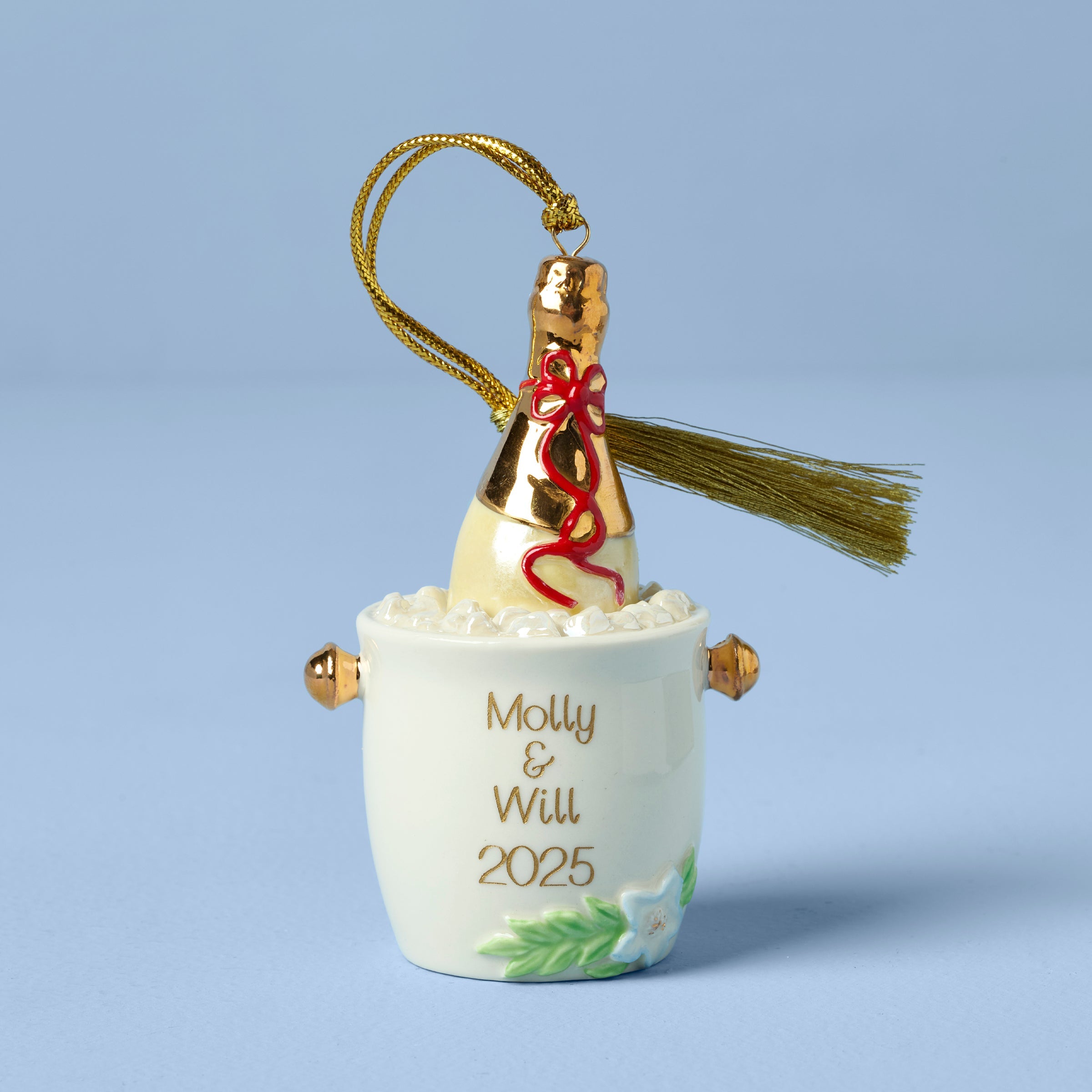 Personalized Champagne Bucket Ornament