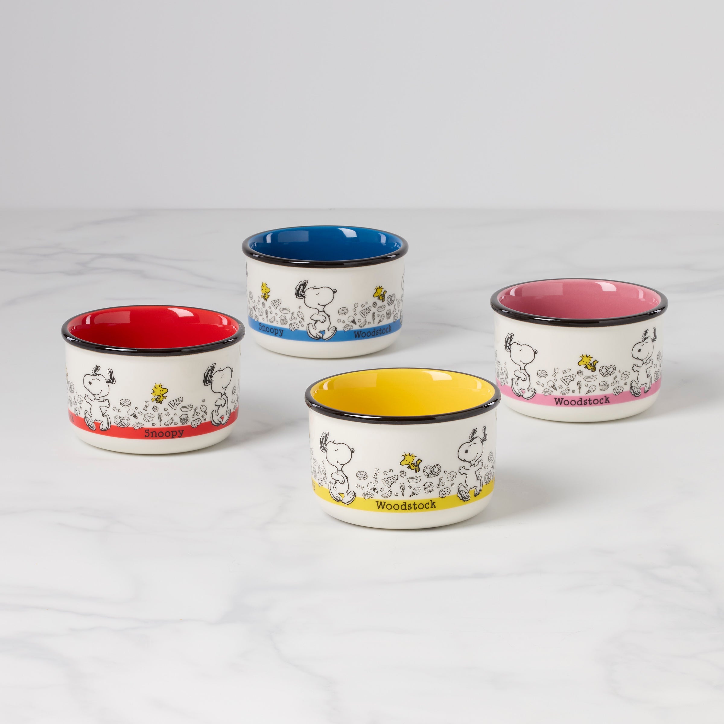 Chef Snoopy Snack Bowls   Set Of 4
