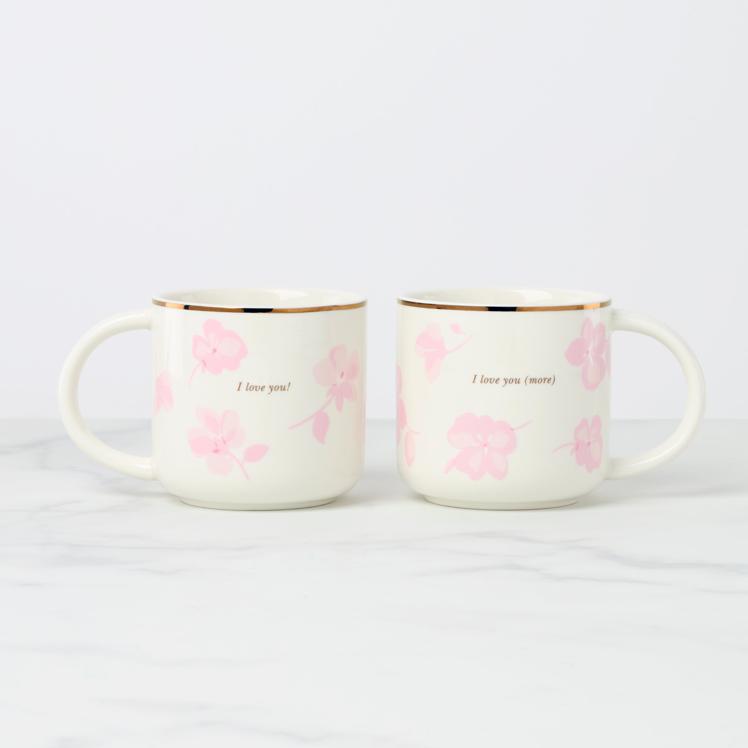 Spring Pansies Mugs   Set of 2