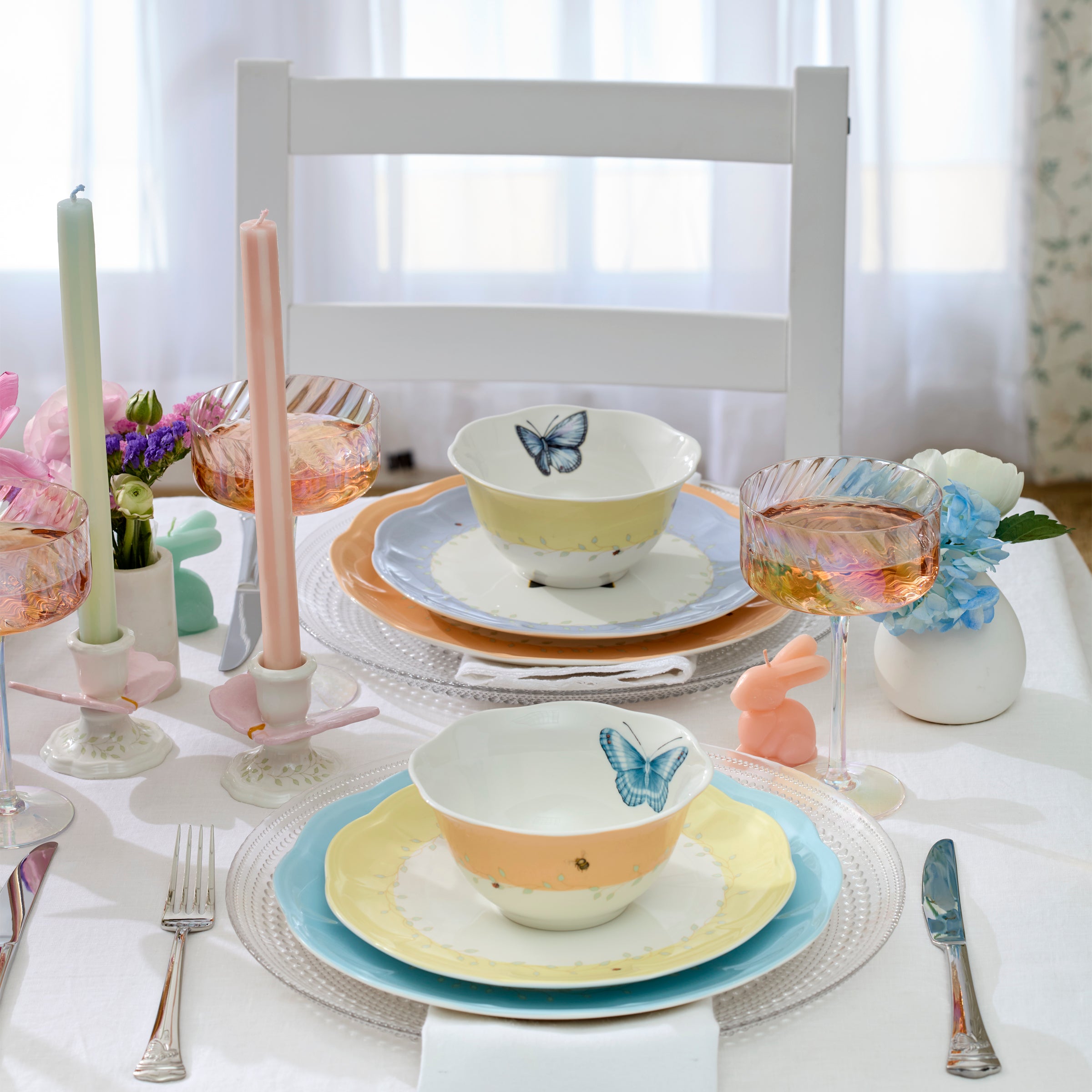 Butterfly Meadow Candlestick Holders Set of 2 - Image 4