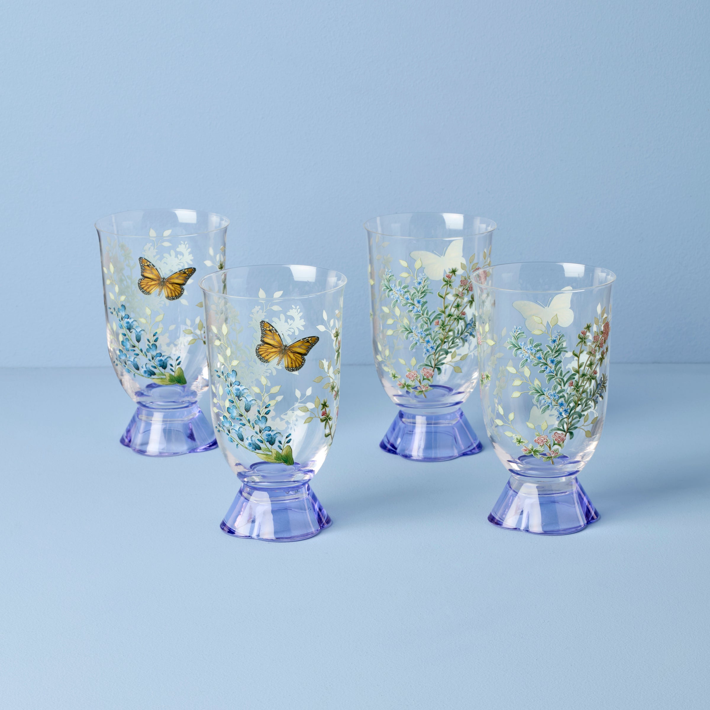 Alternative view of Butterfly Meadow Herbs Tall Tumblers   Set Of 4
