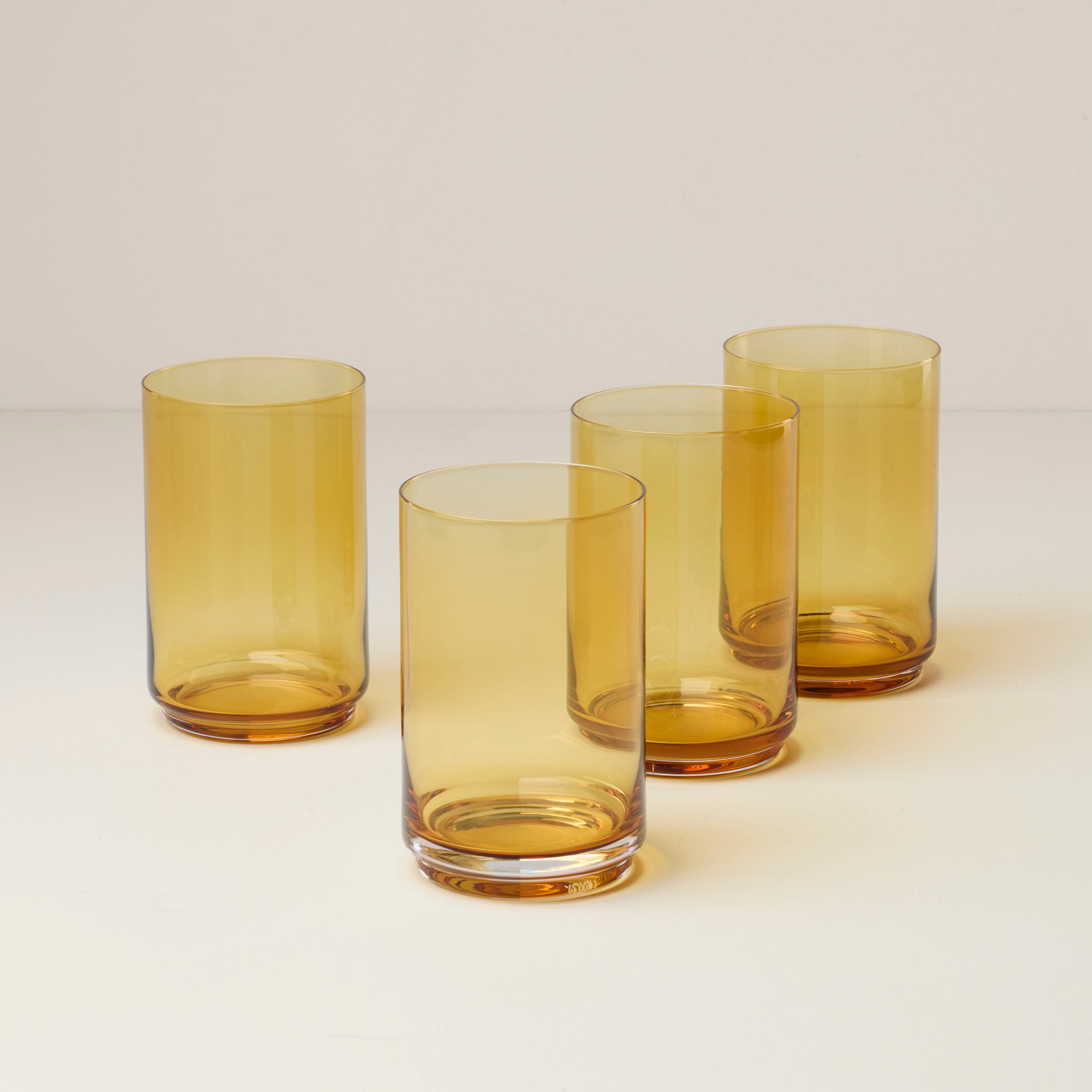 Tuscany Classics Stackable Amber Coolers Set Of 4