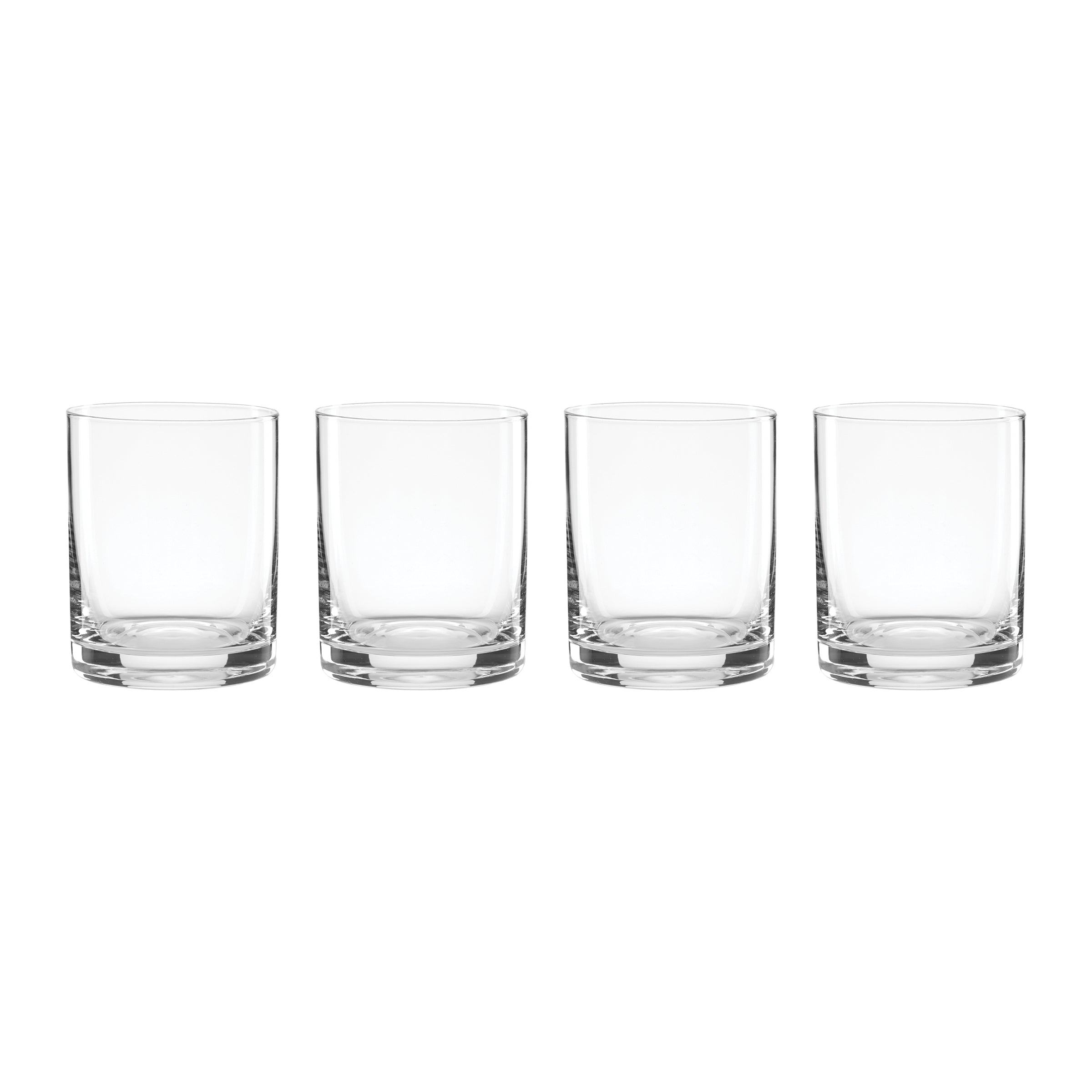 5 O'Clock Double Old Fashion Glasses   Set Of 4