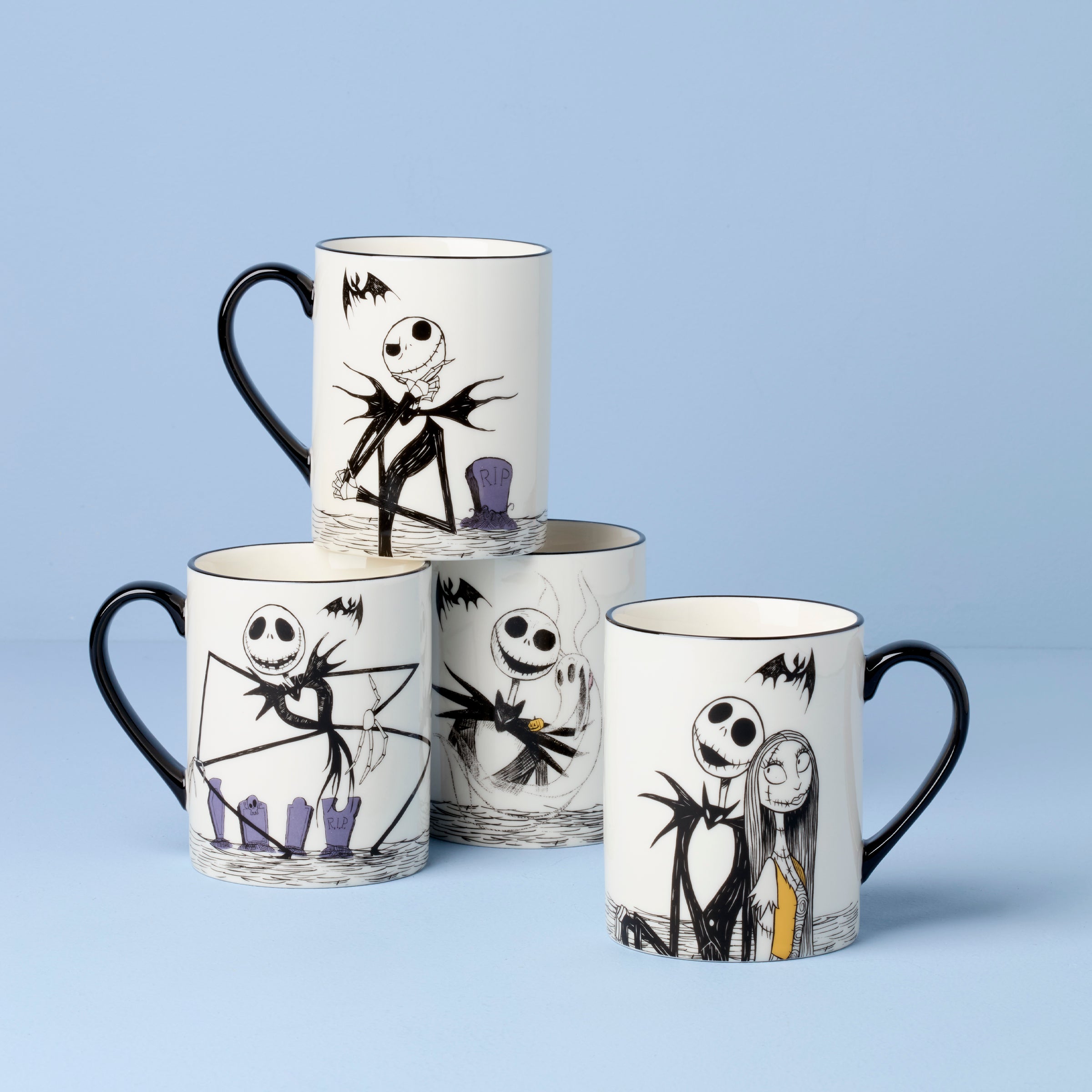 Alternative view of The Nightmare Before Christmas Mugs   Set of 4