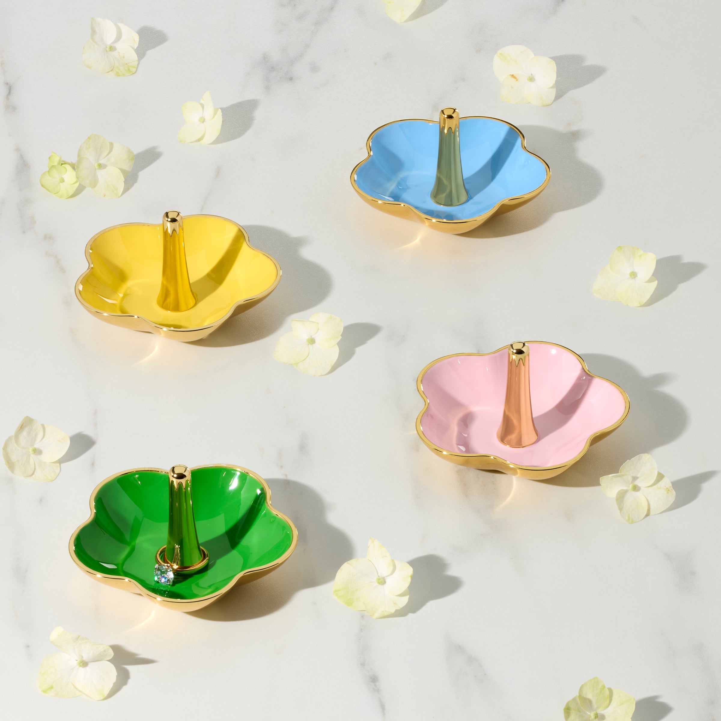 Alternative view of Make It Pop Yellow Metal Ring Dish