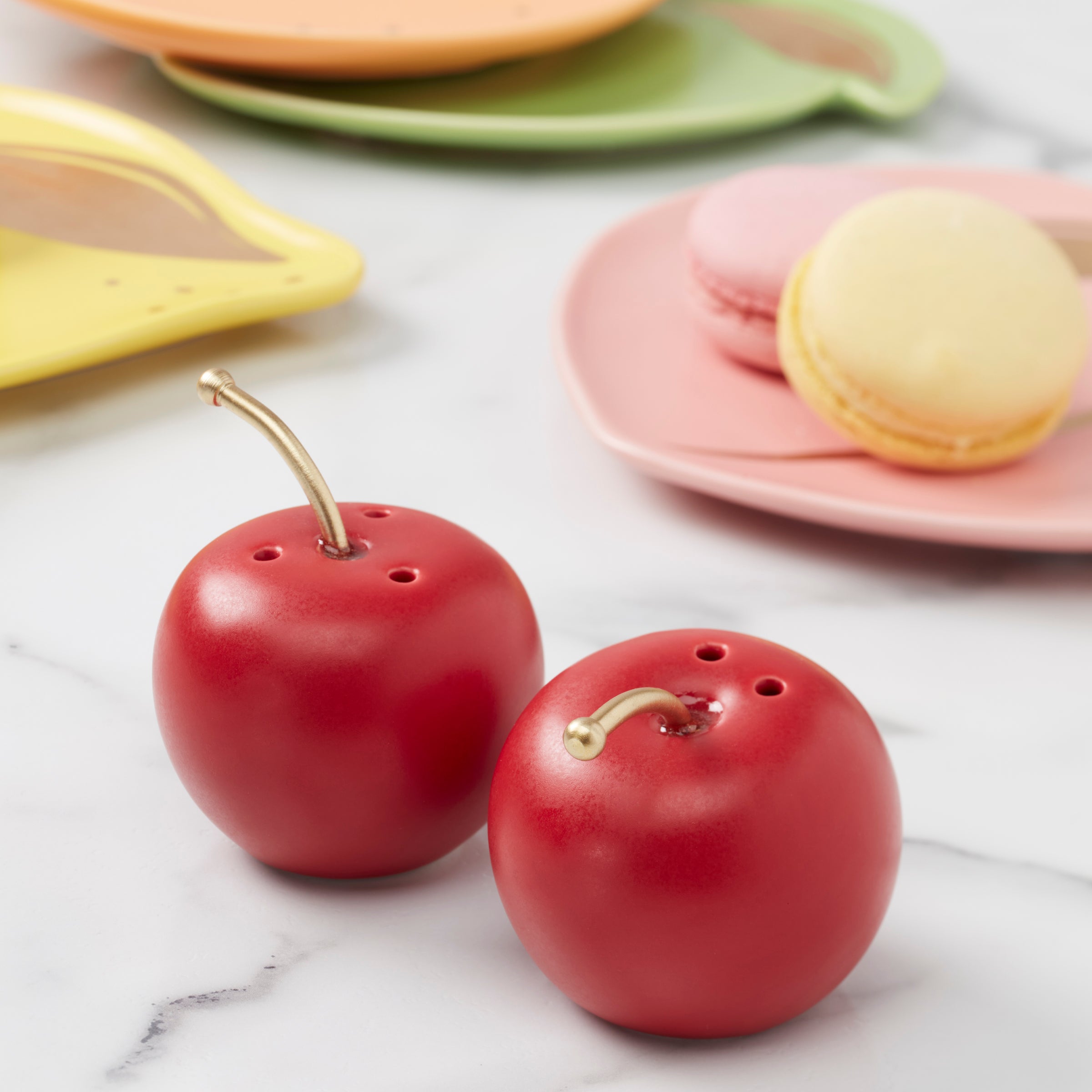 Alternative view of Tutti Fruity Cherries Salt & Pepper Set