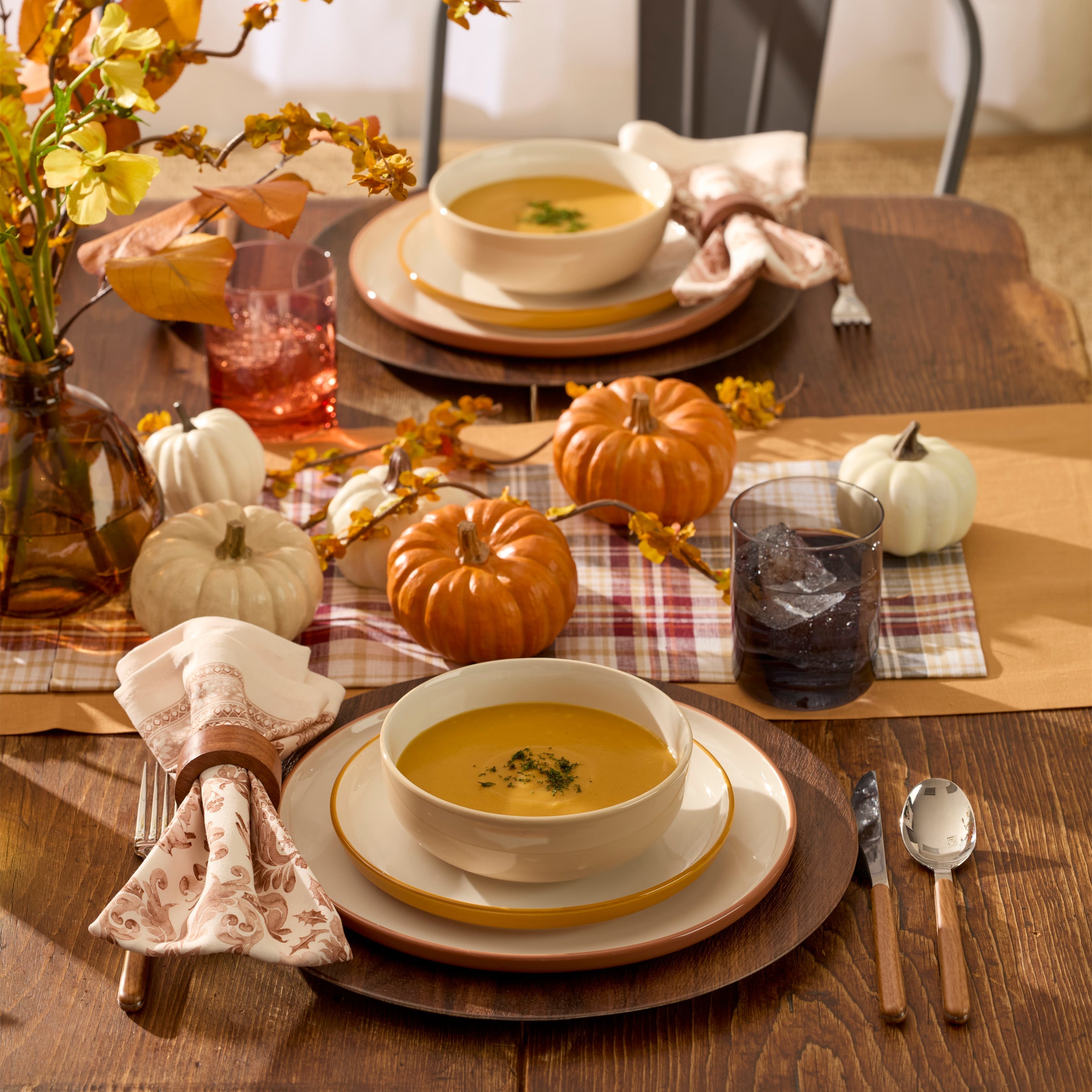 24 Seven Colors Sunbaked 12 Piece Dinnerware Set - Image 3