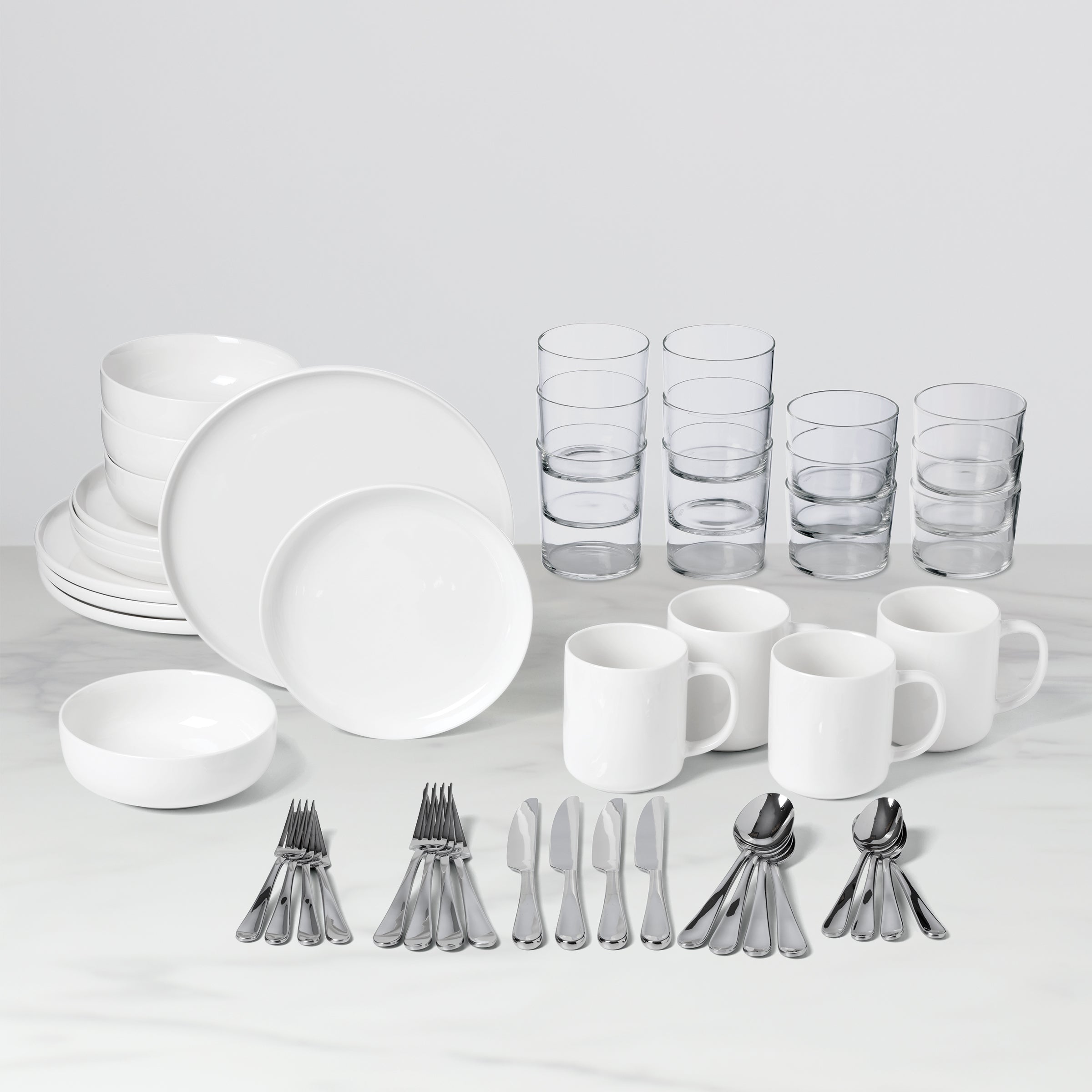 24 Seven 48 Piece Dinnerware Set