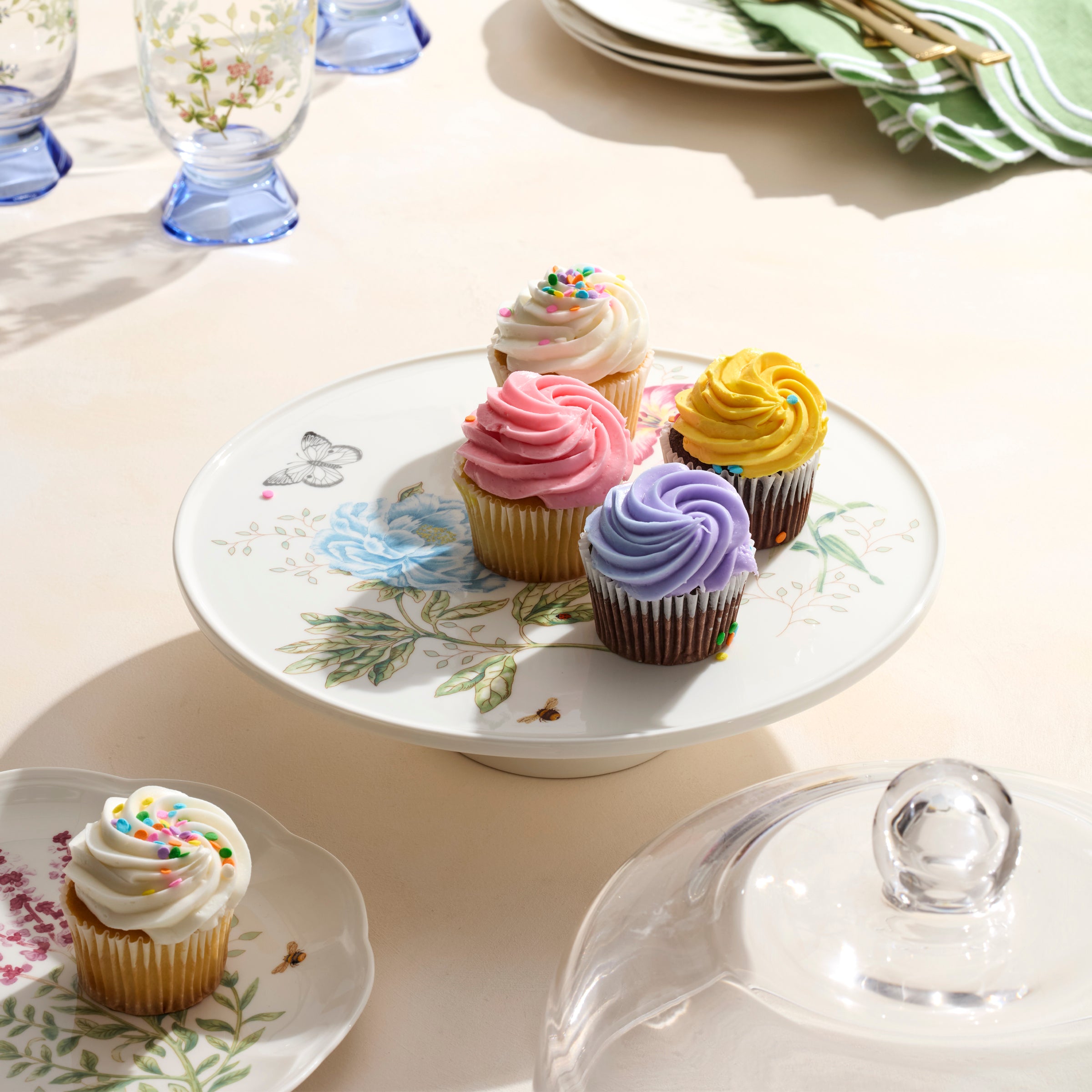 Butterfly Meadow 25th Anniversary Cake Plate - Image 4
