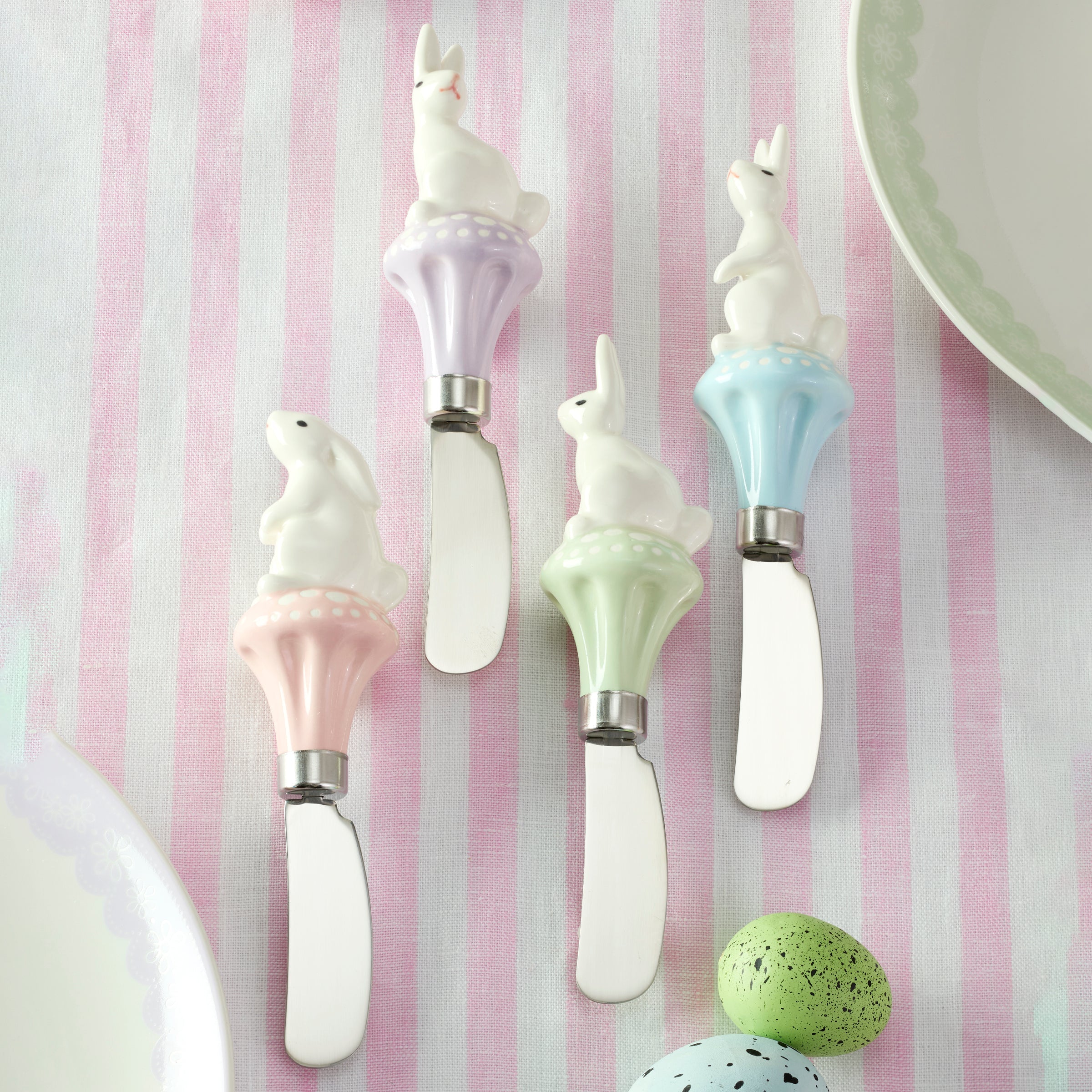 Alternative view of Bunny Hop Cheese Spreader   Set of 4