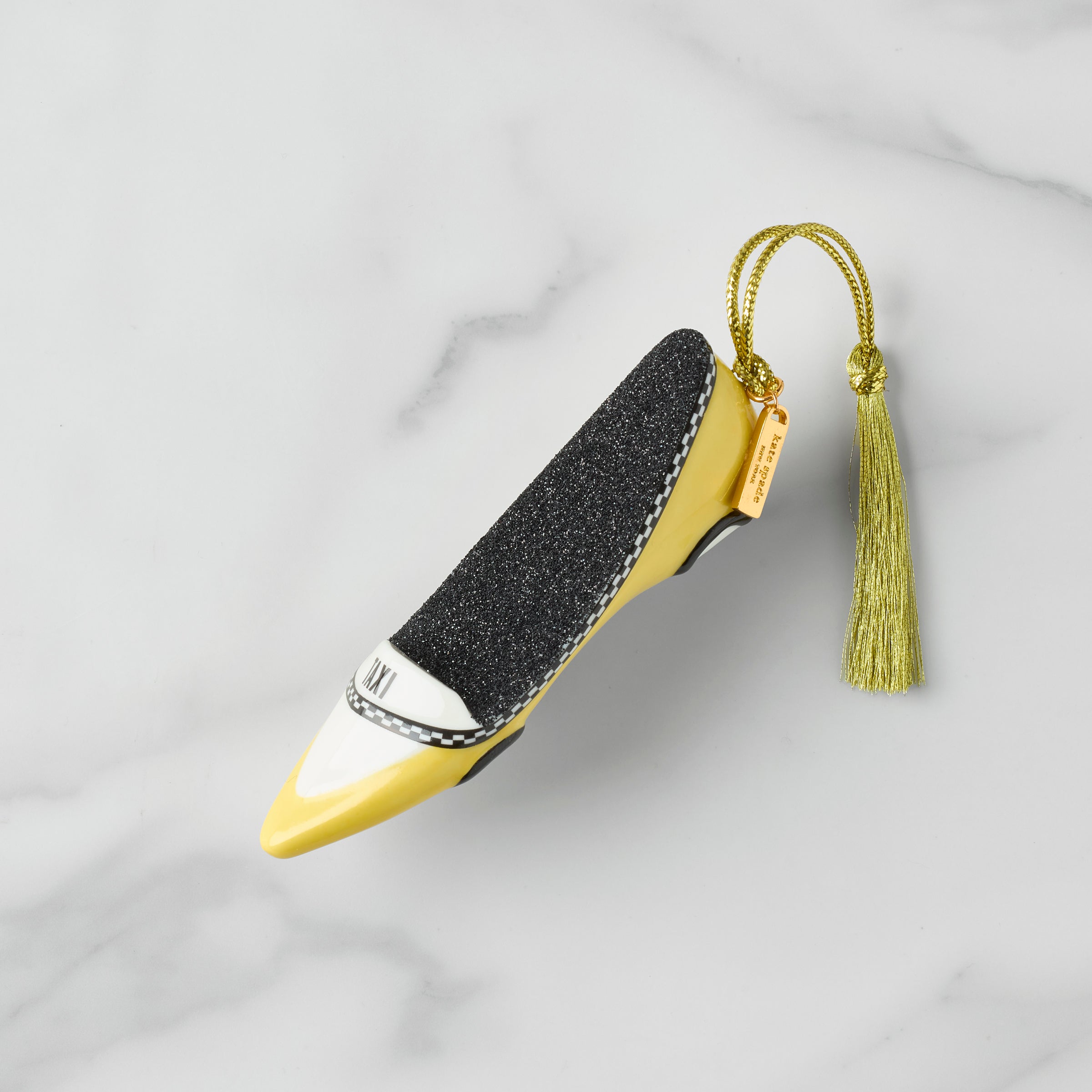 Alternative view of Be Jolly Taxi Shoe Ornament