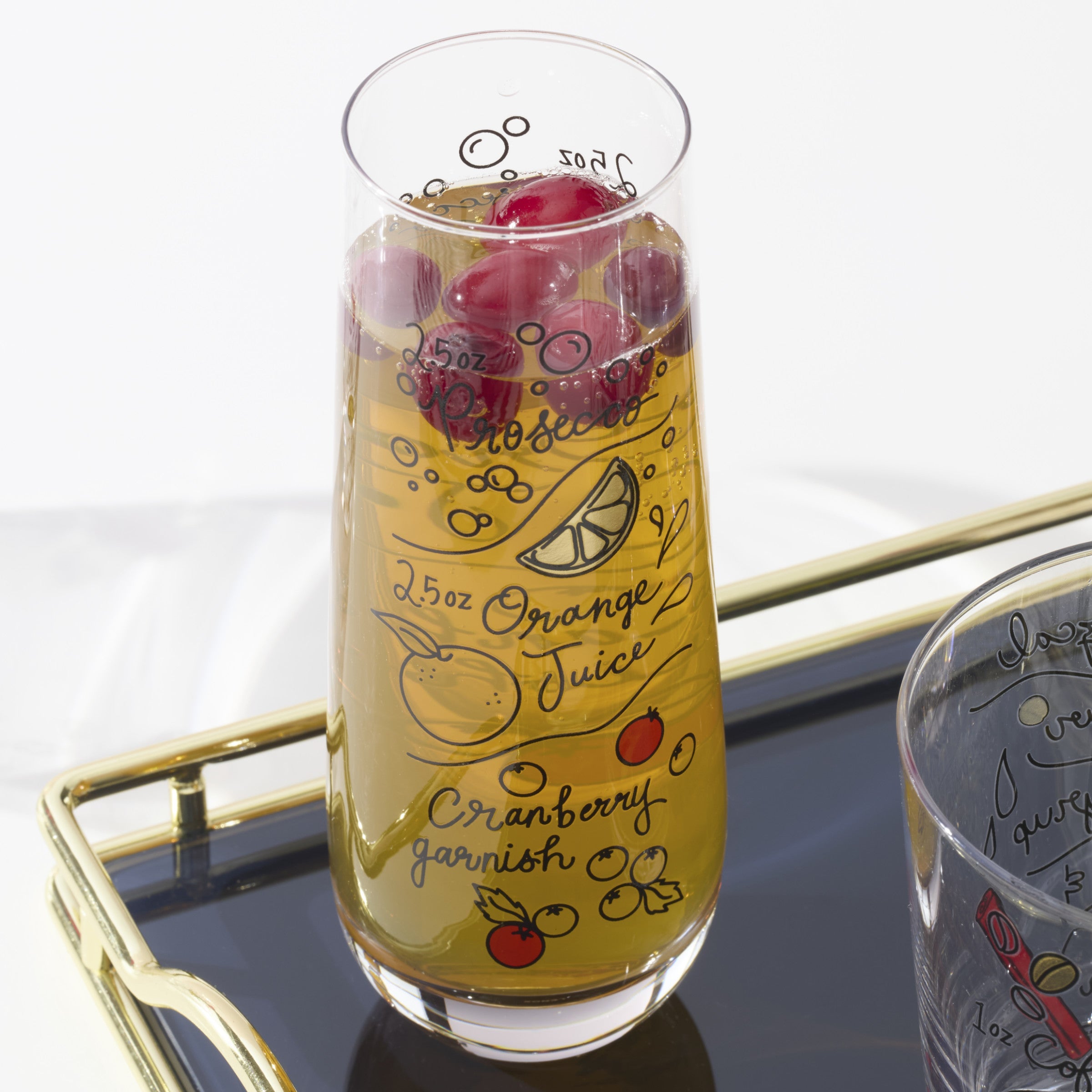 Alternative view of Make Merry Stemless Flute Glasses   Set Of 4