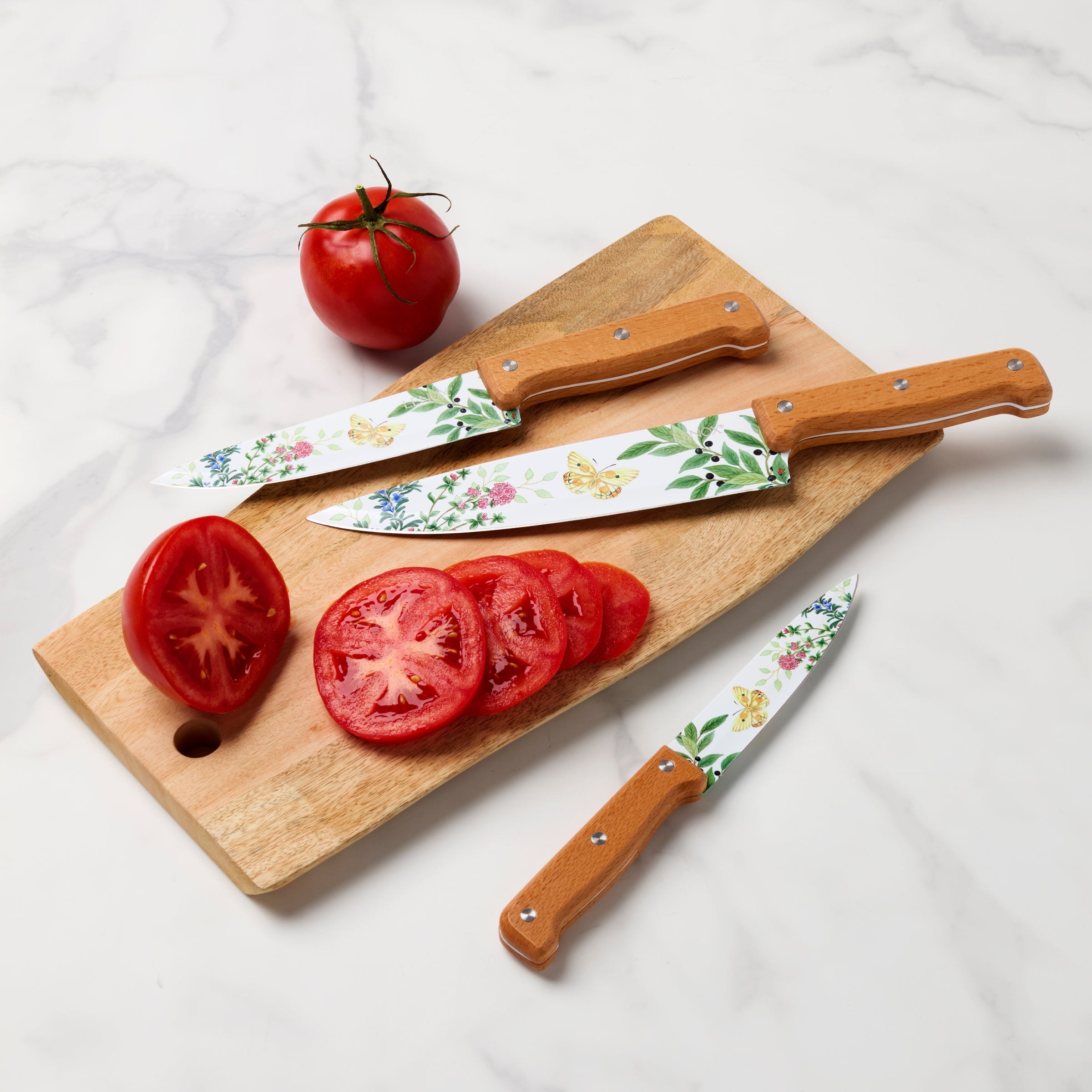 Alternative view of Butterfly Meadow Herbs 4 Piece Cutlery Set