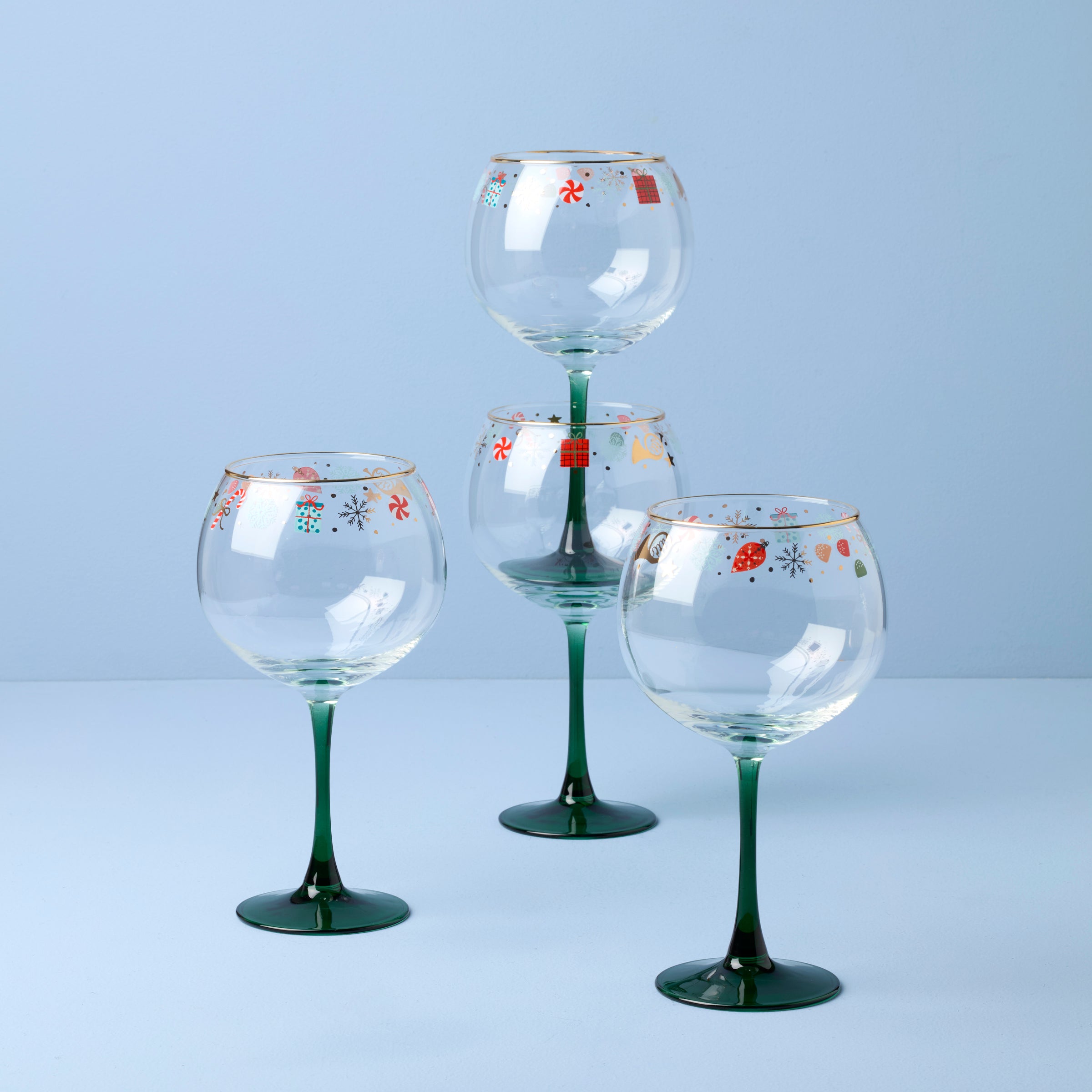 Alternative view of Nutcracker Ballet Balloon Wine Glasses, Set of 4