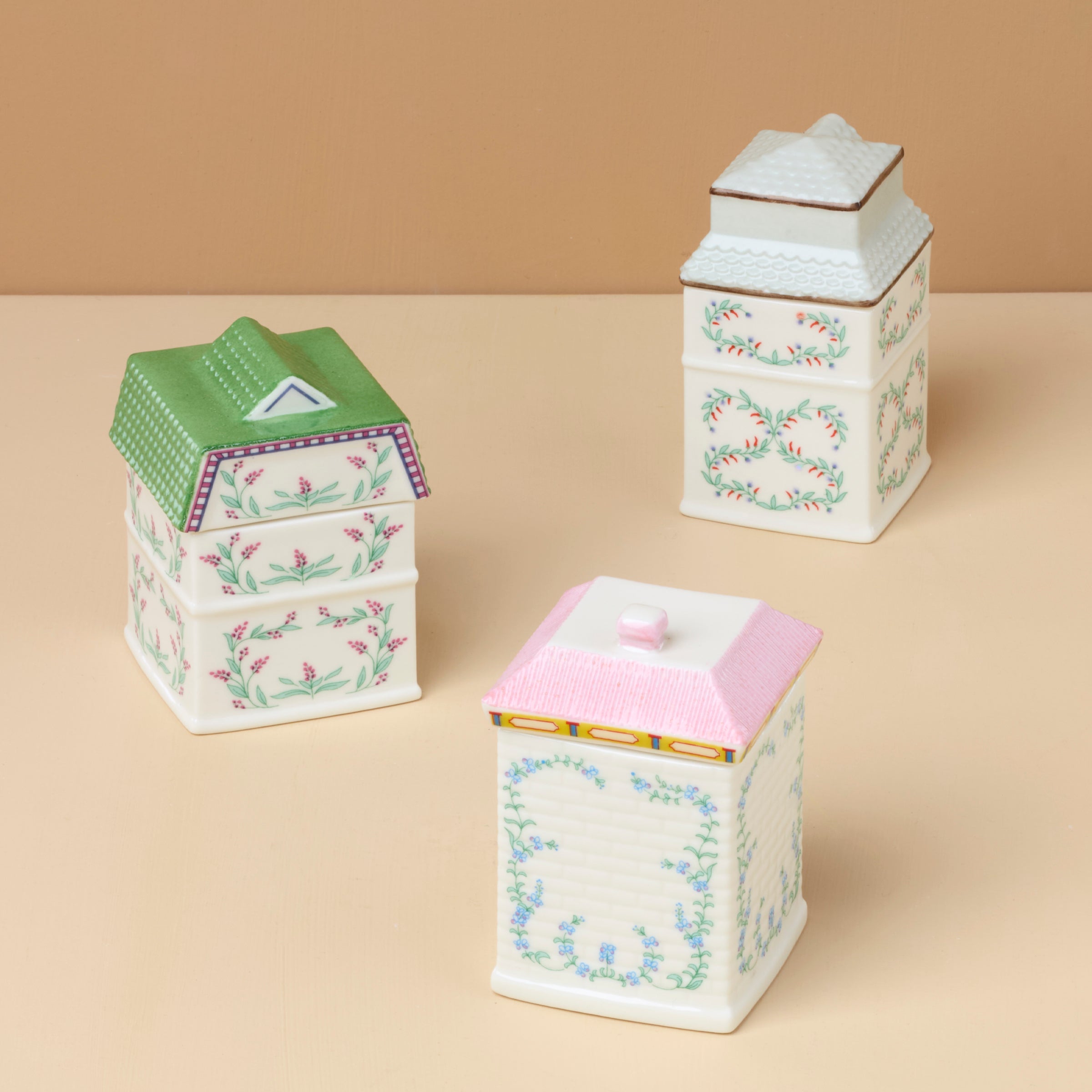 Alternative view of Lenox Spice Village 3 Piece Santa Fe Spice Jar Set