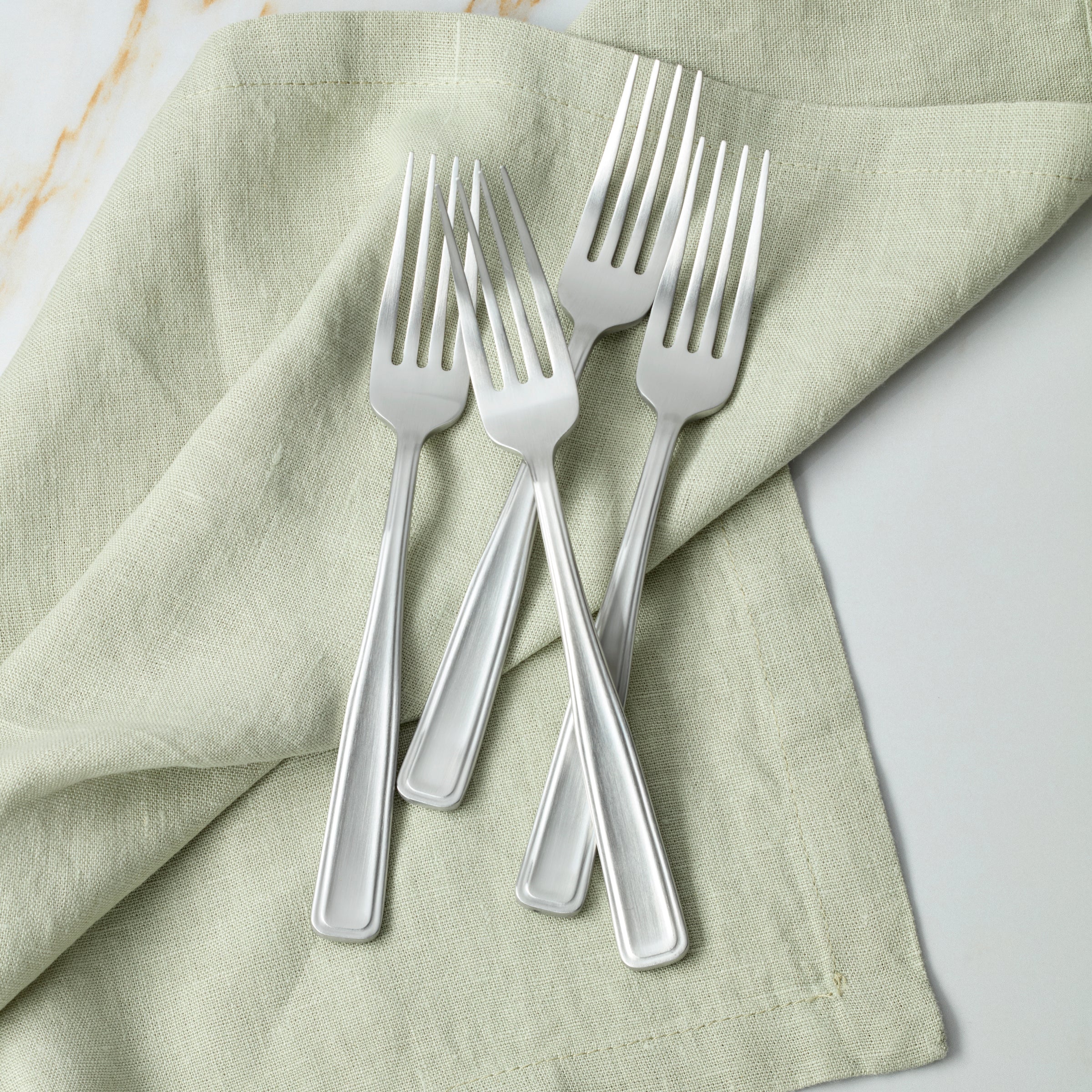 Reid Satin Dinner Fork Set of 4 - Image 2