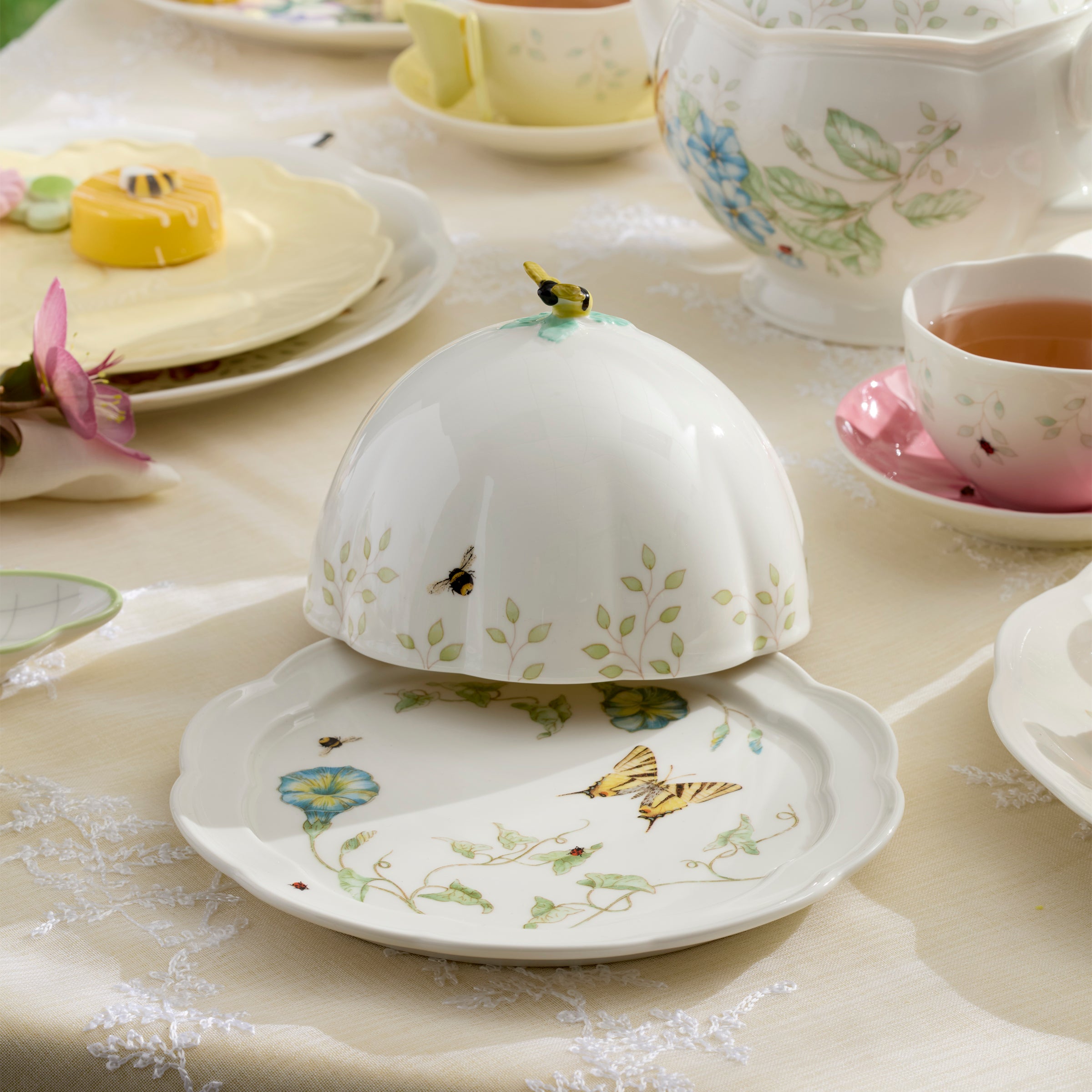 Butterfly Meadow Covered Butter Dish - Image 4