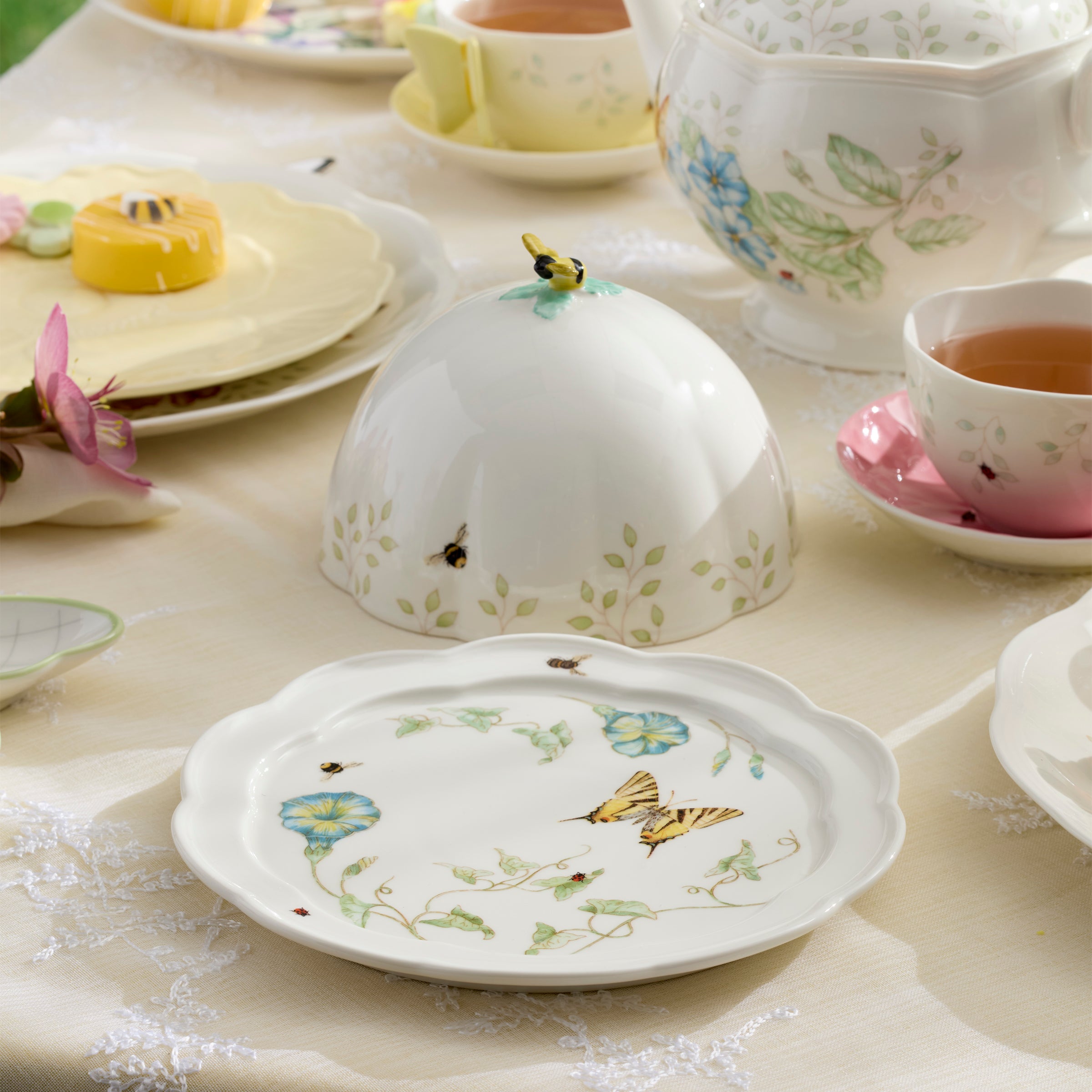 Butterfly Meadow Covered Butter Dish - Image 5