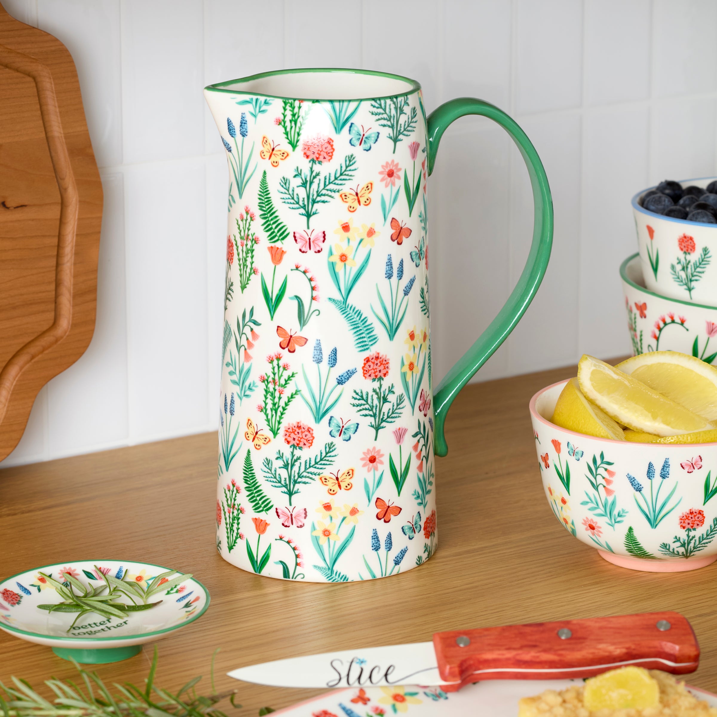 Alternative view of First Blooms Pitcher