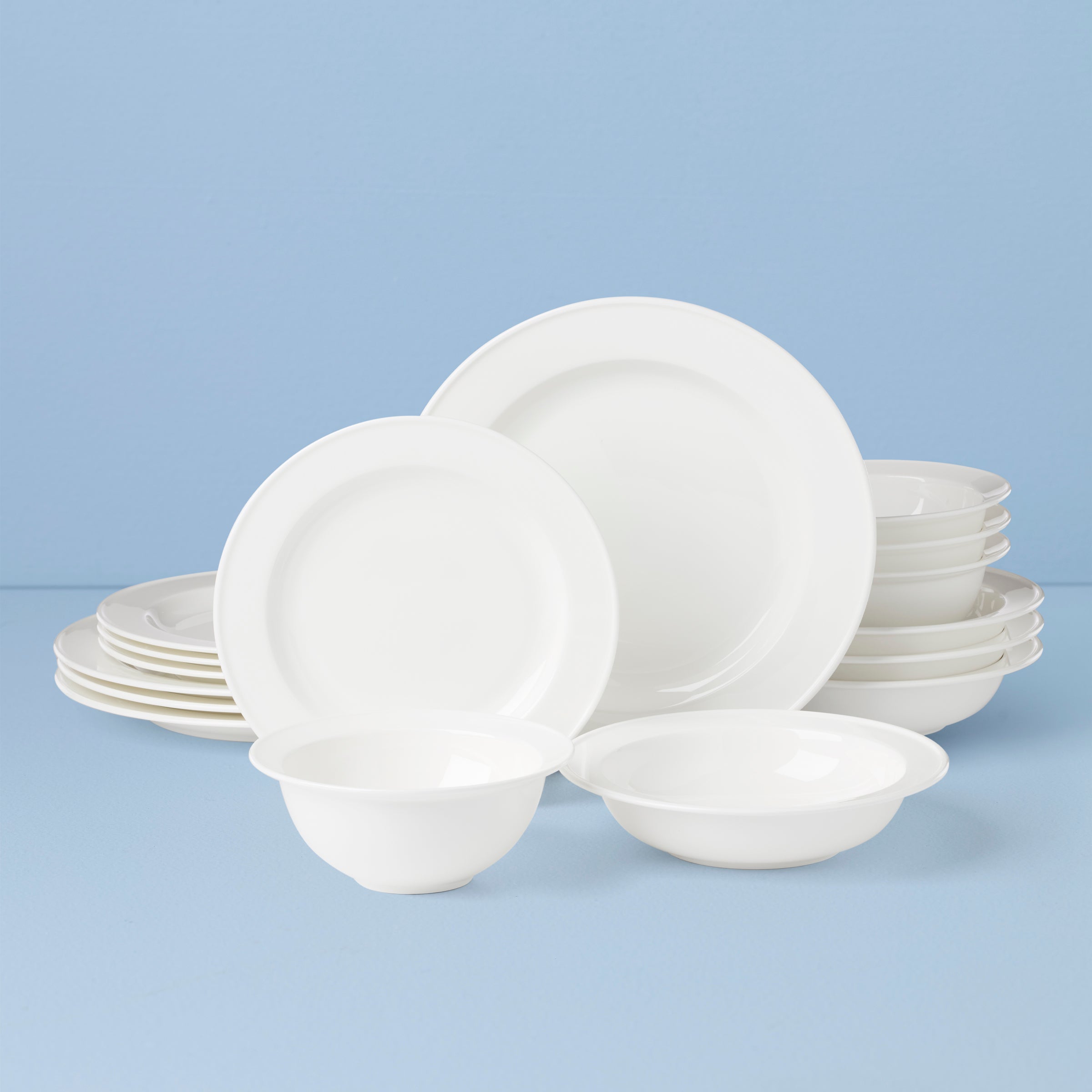 Studio 1414 Rimmed 16 Piece Dinnerware Set