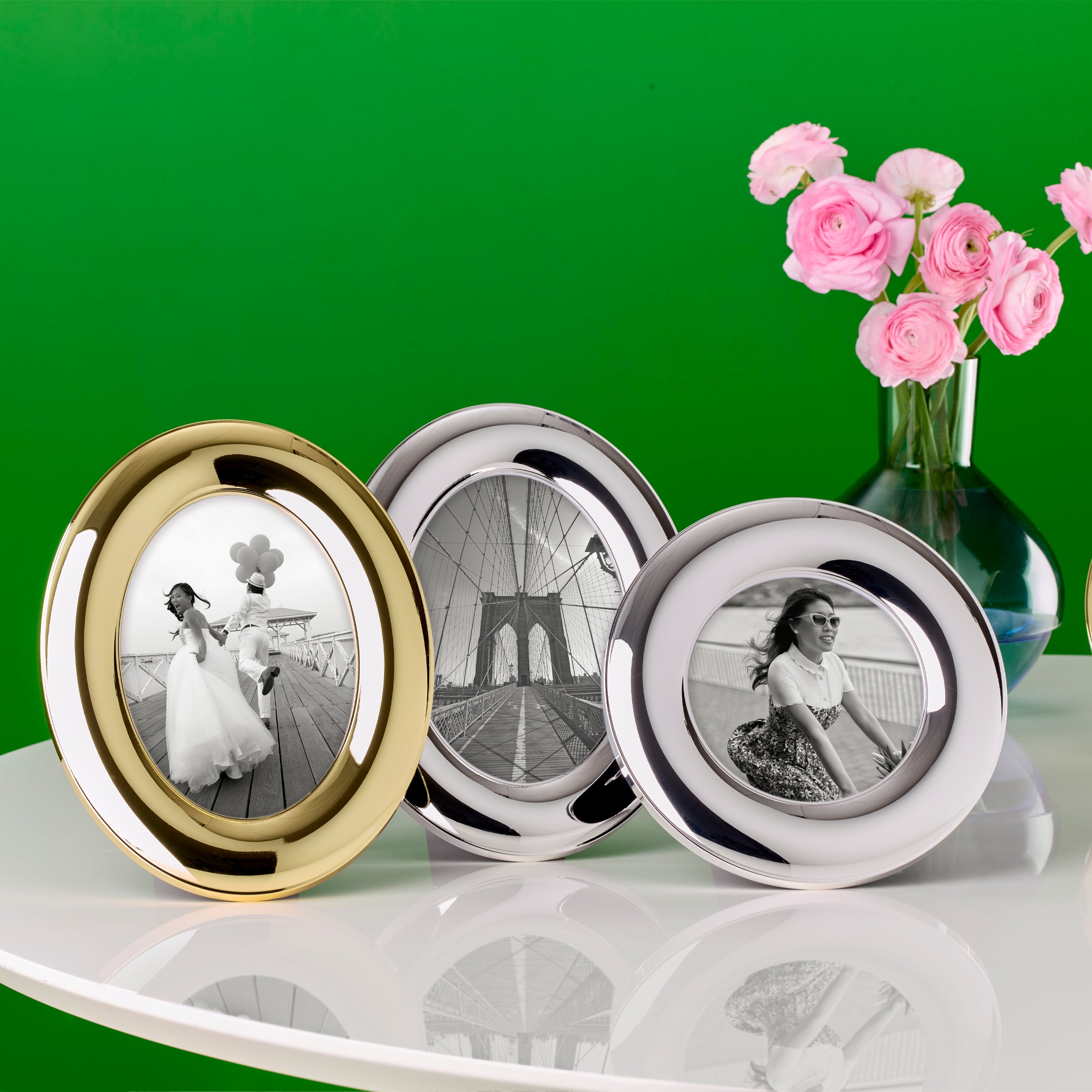 Alternative view of Picture This 5" X 5" Puffed Frame   Gold