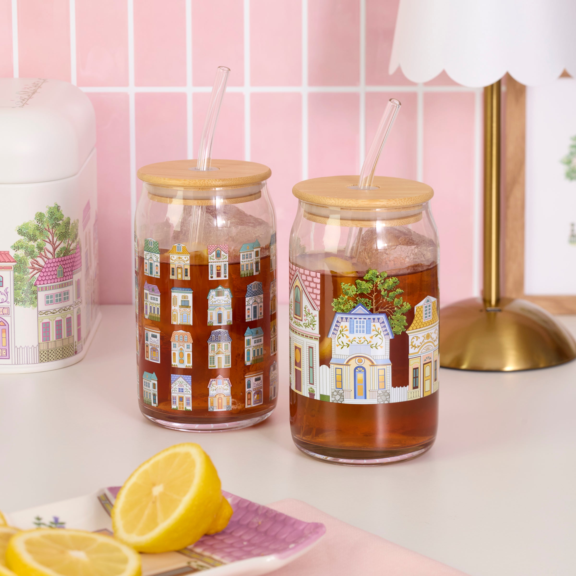 Lenox Spice Village Can Cooler Glasses, Set of 2 - Image 3