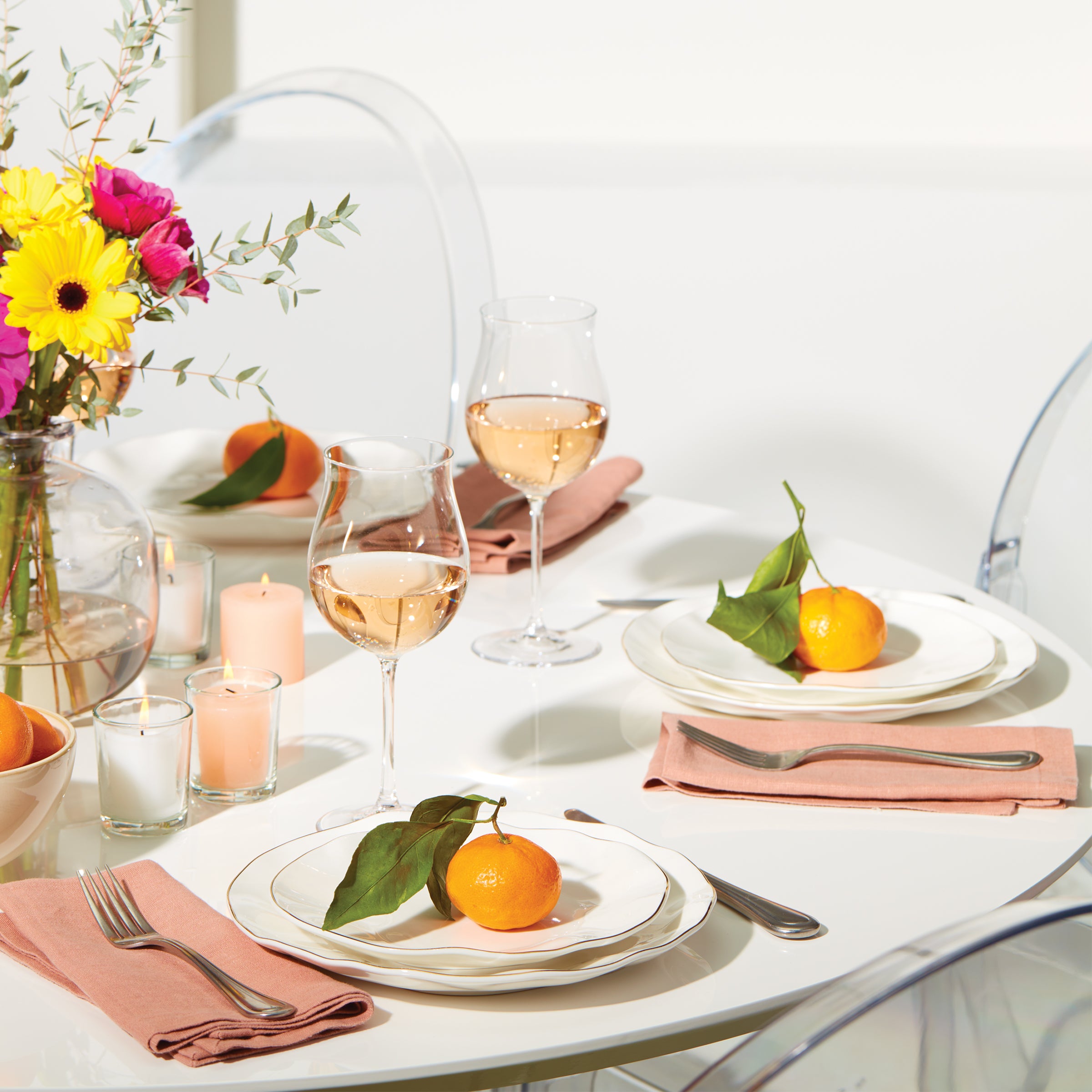 Alternative view of Blue Bay White 18 Piece Dinnerware Set