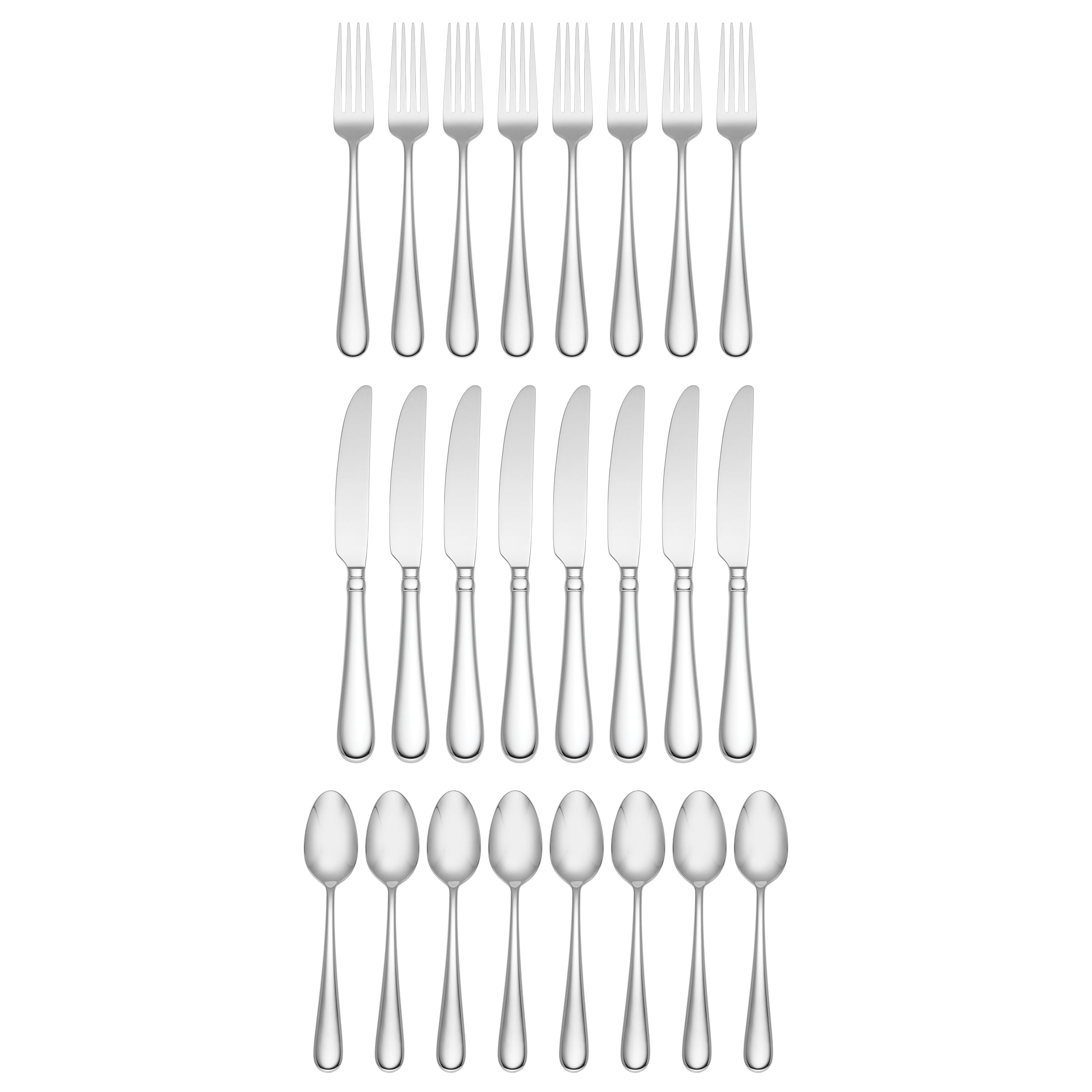 Alternative view of Studio 1414 Mirror 24 Piece Flatware Set