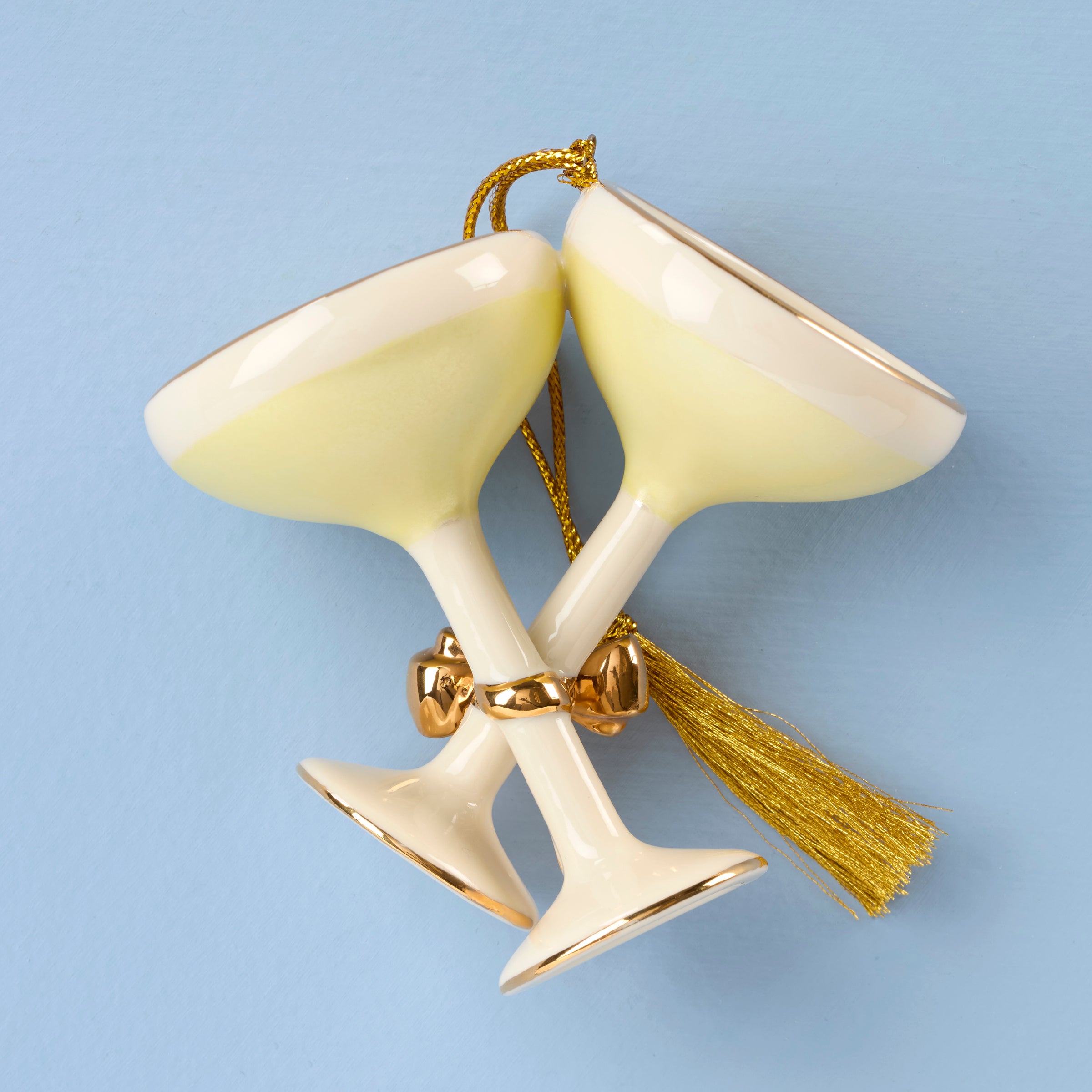 Alternative view of Personalized Champagne Glasses Ornament