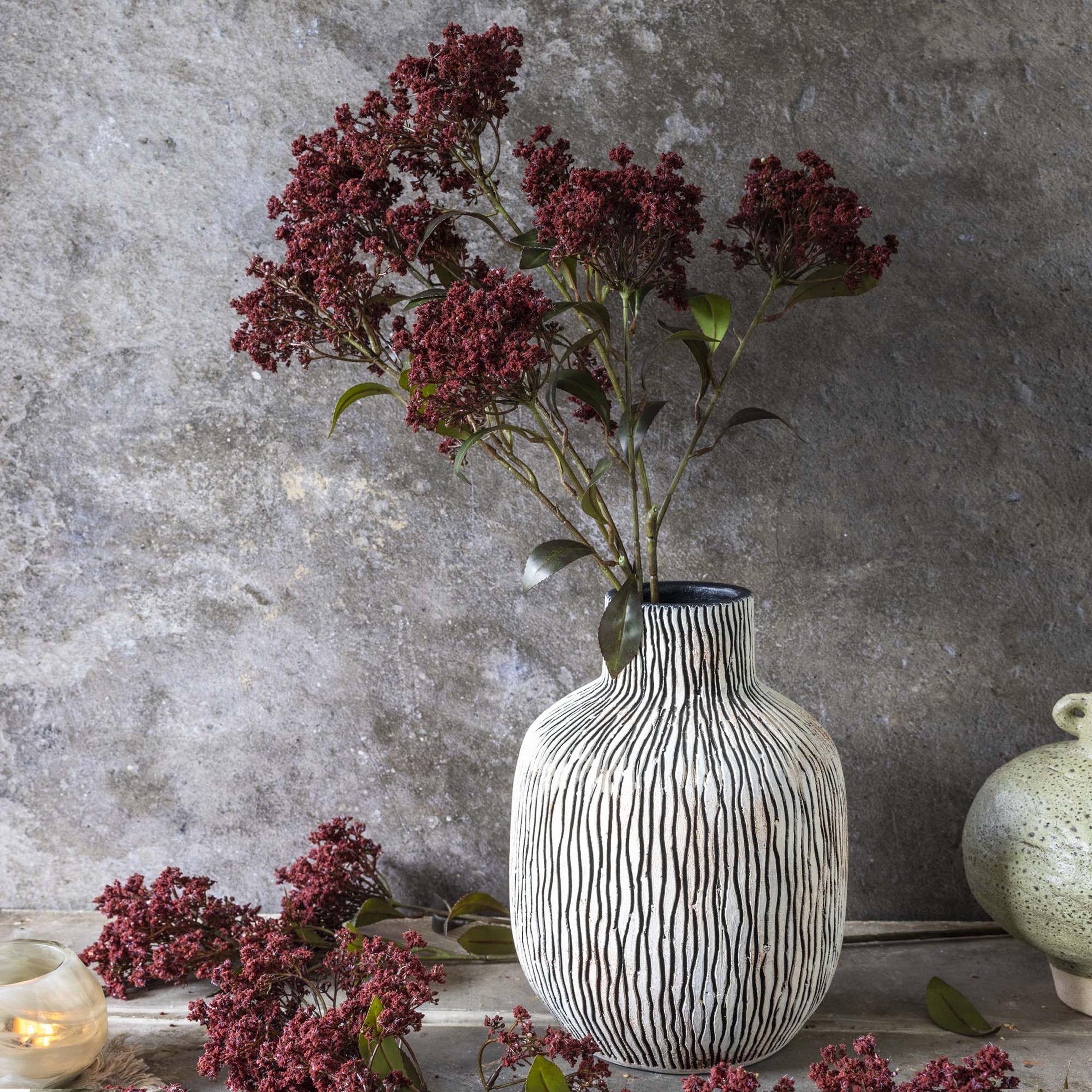 Artificial Butterfly Bush Stem, Rouge