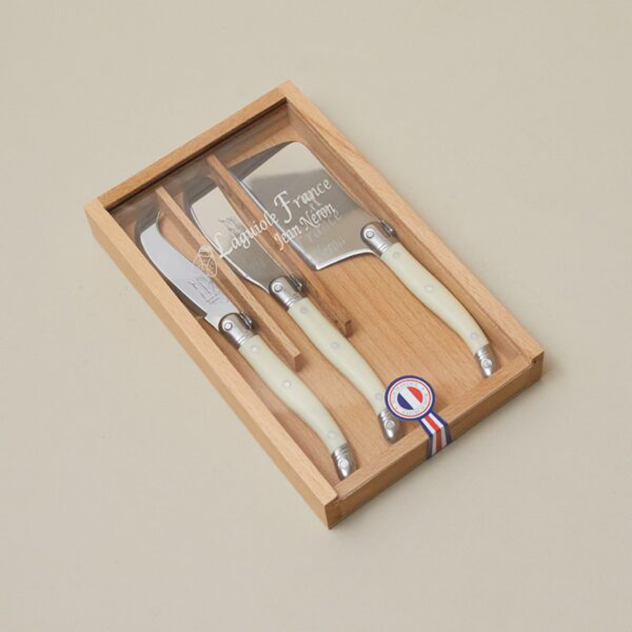 3 Piece Mini Cheese Utensil Set, Ivory
