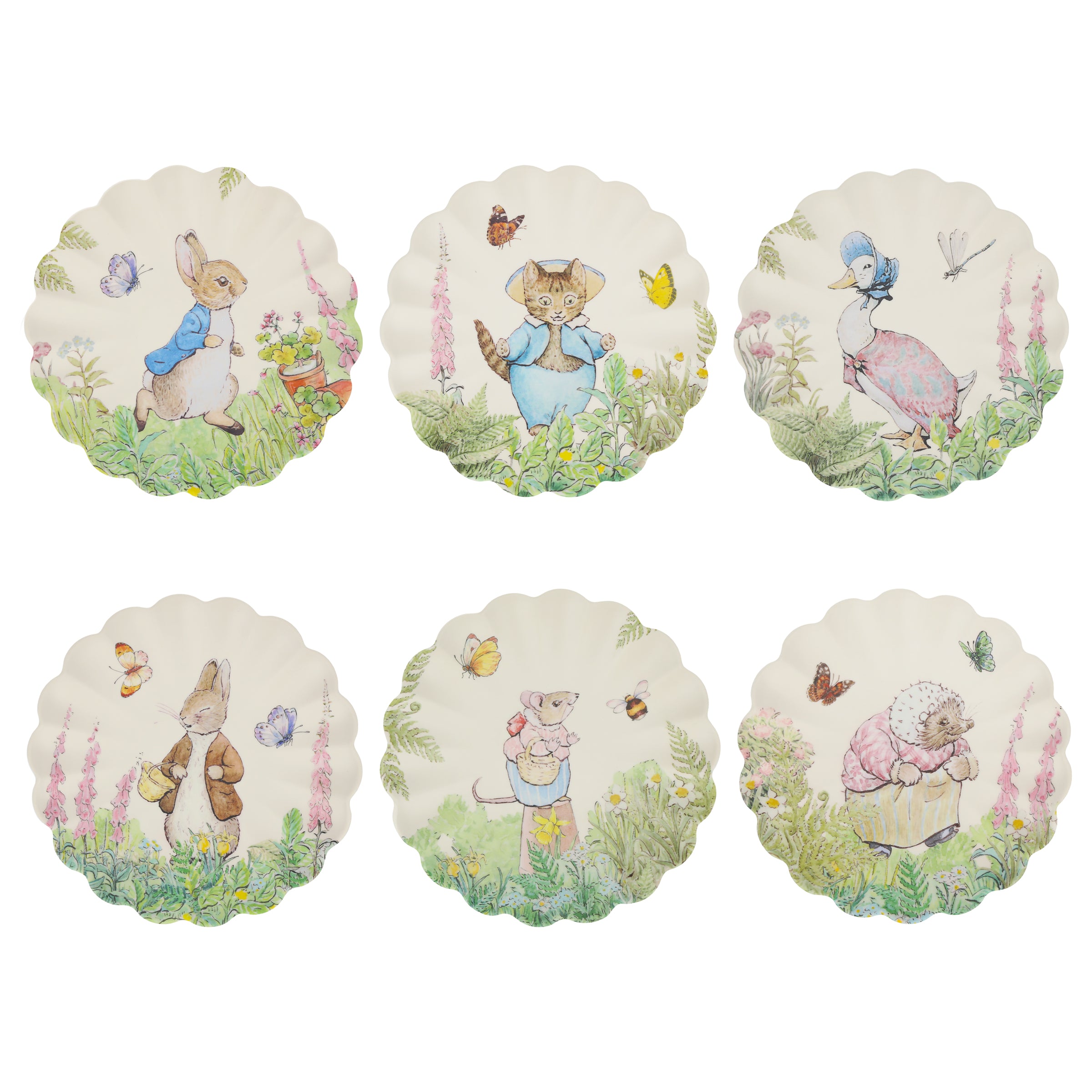 Peter Rabbit™ Reusable Small Plates, Set of 6