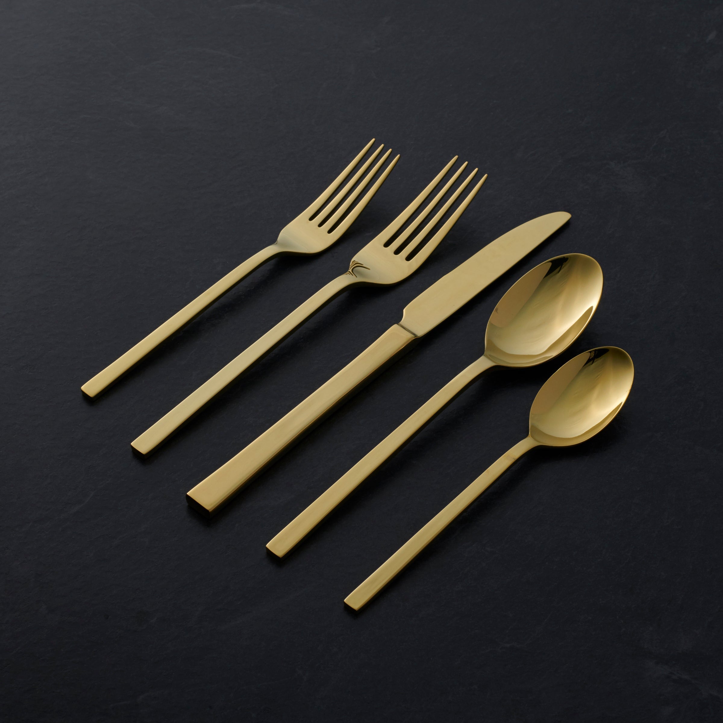 Alternative view of Allay Champagne 20 Piece Flatware Set
