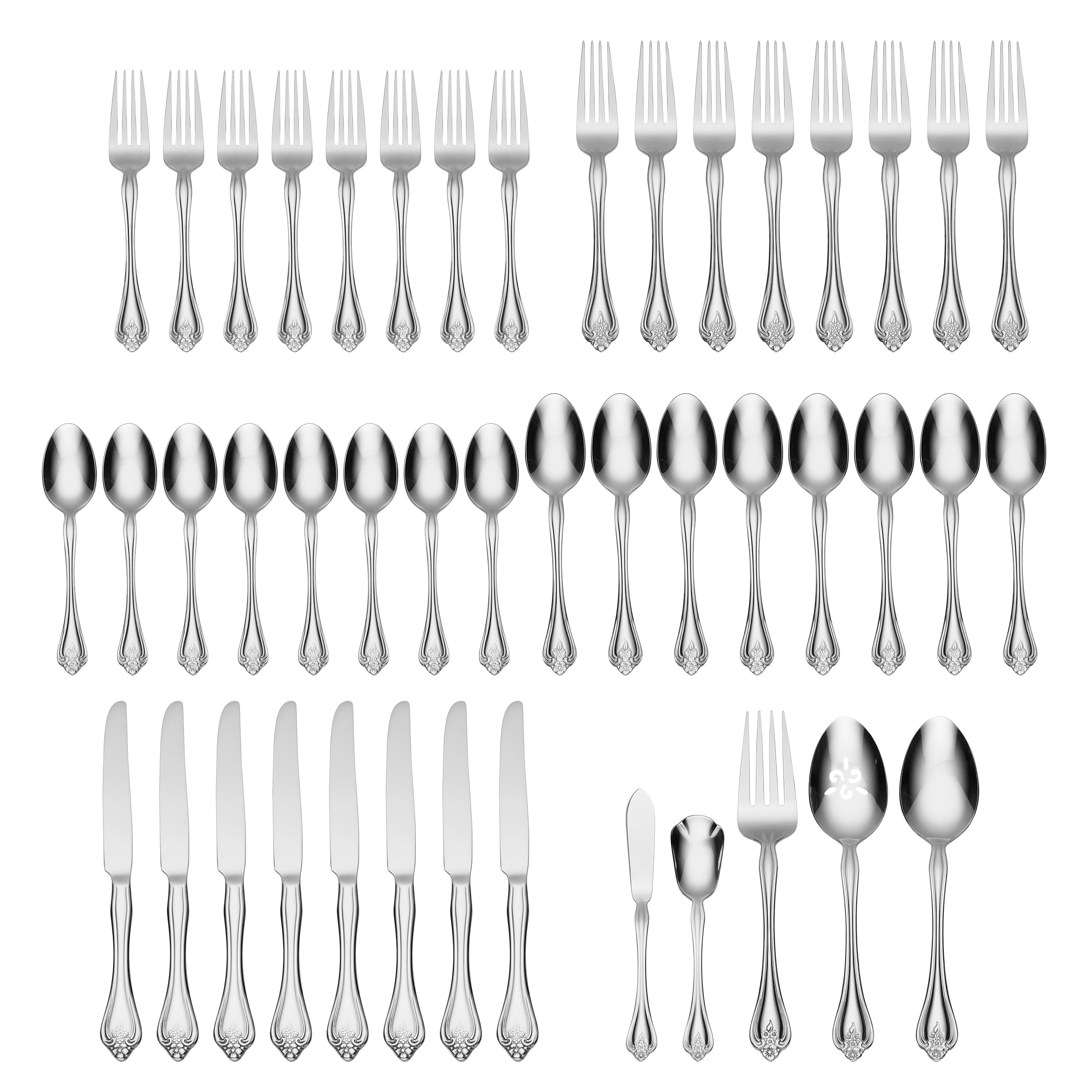 Alternative view of Boutonniere 45 Piece Flatware Set
