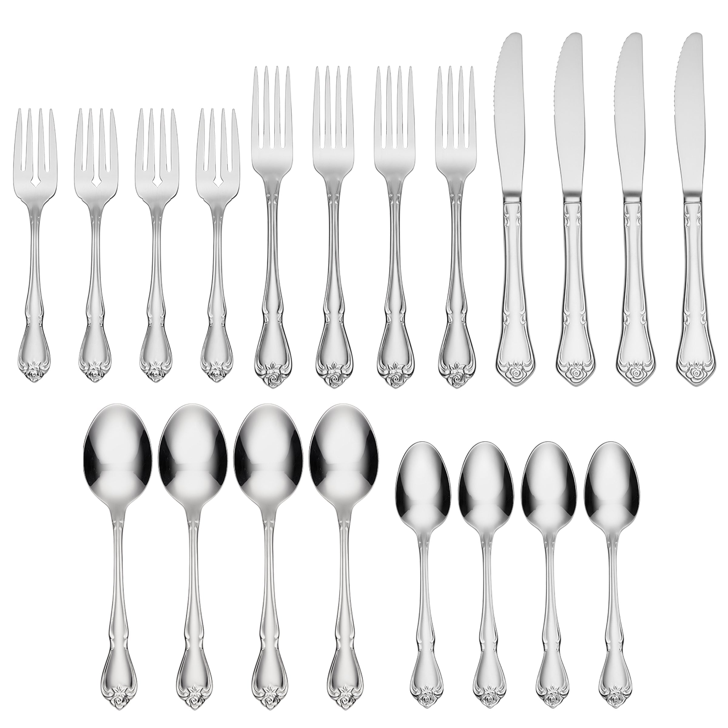 Alternative view of True Rose 20 Piece Flatware Set