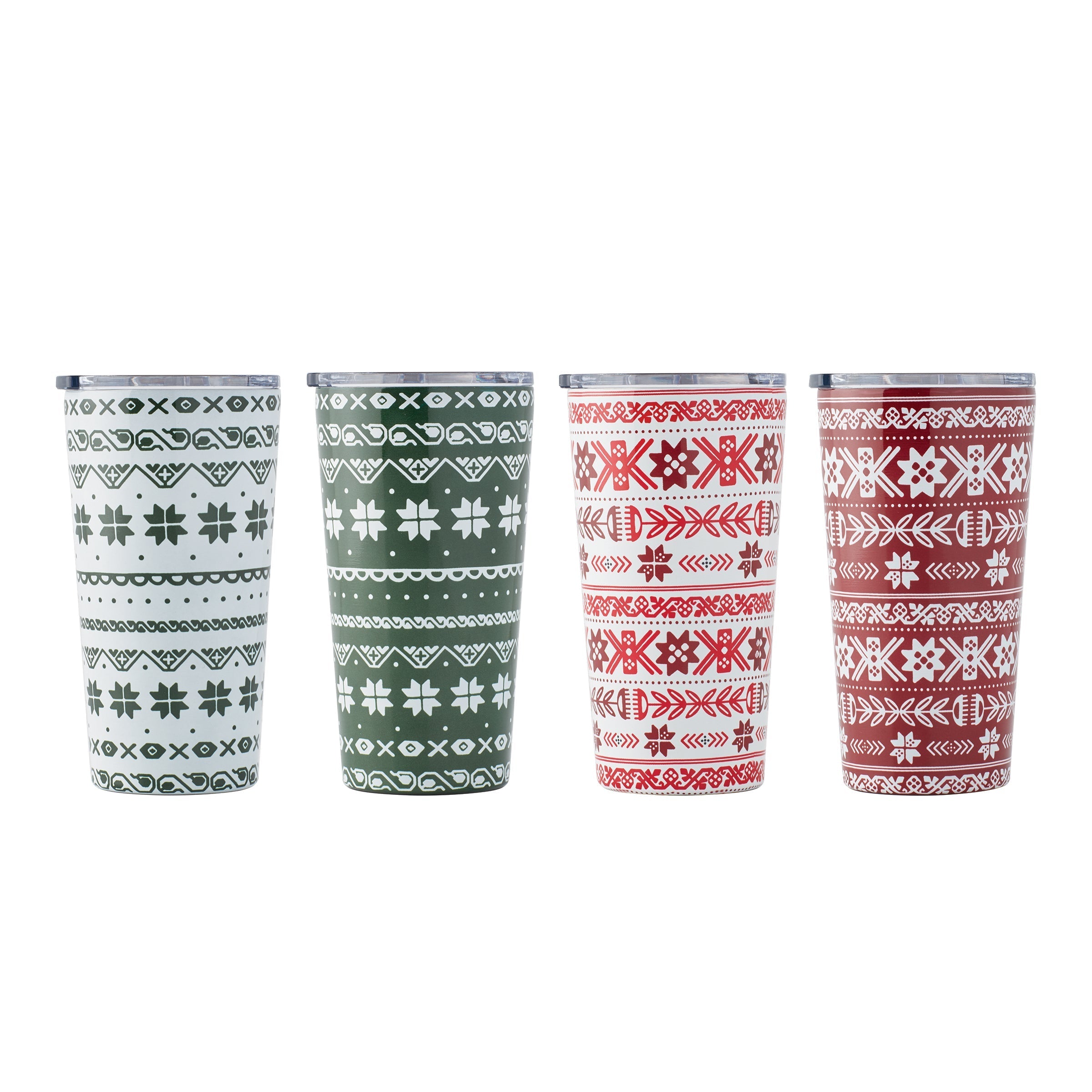 Fair Isle Highballs   Set Of 4