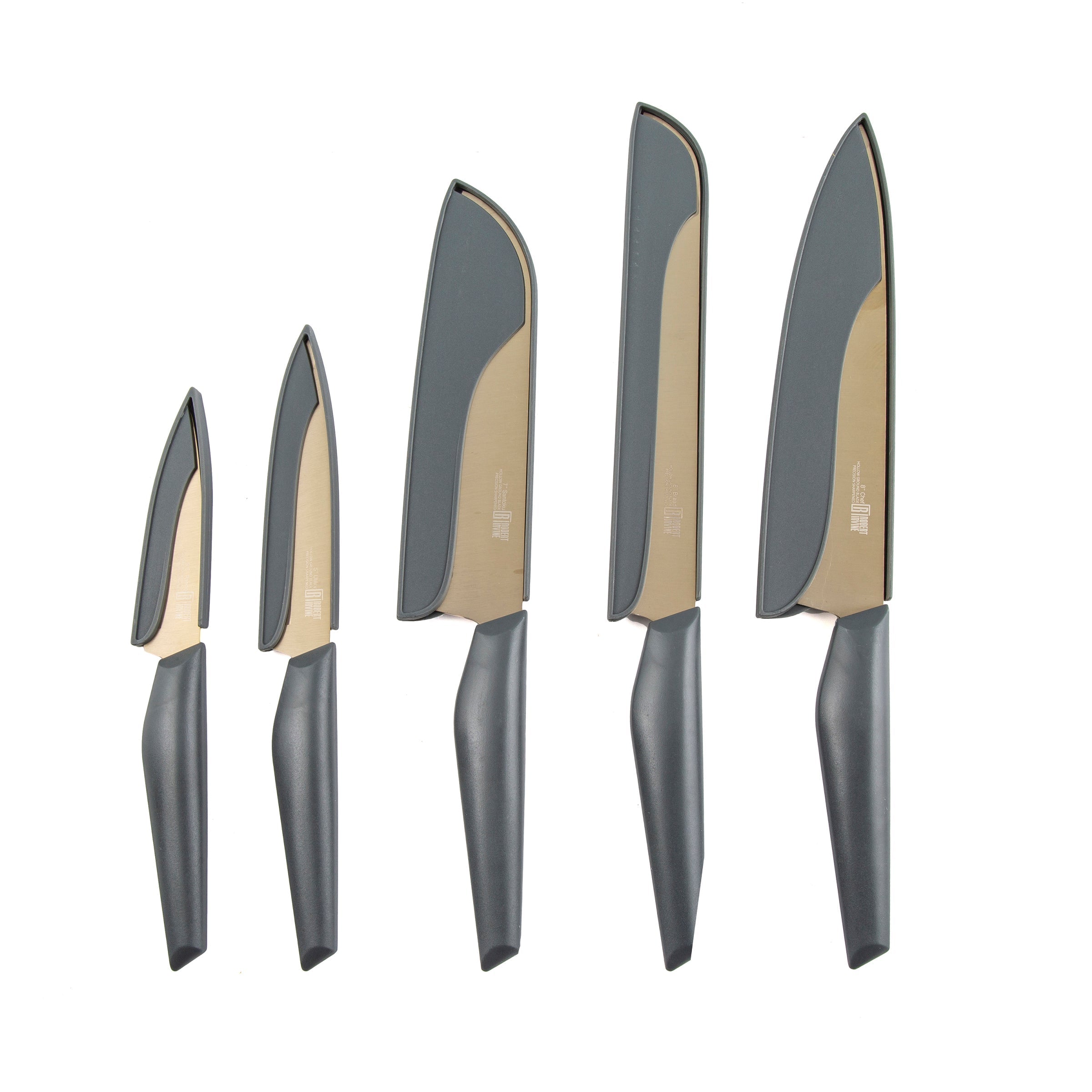 Alternative view of Robert Irvine 10 Piece Cutlery Set   Grey and Champagne