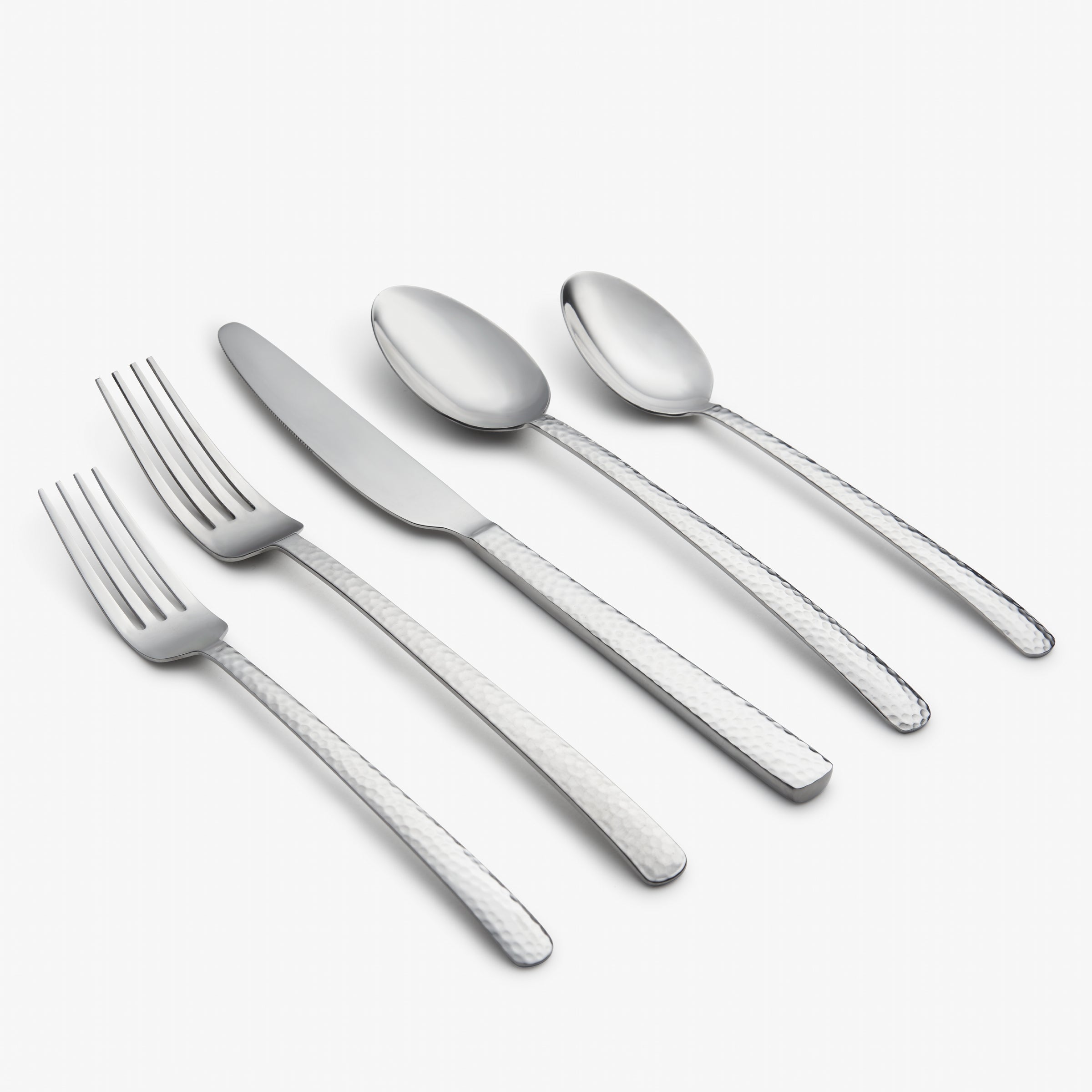 Henrietta Hammered Mirror 20 Piece Flatware Set