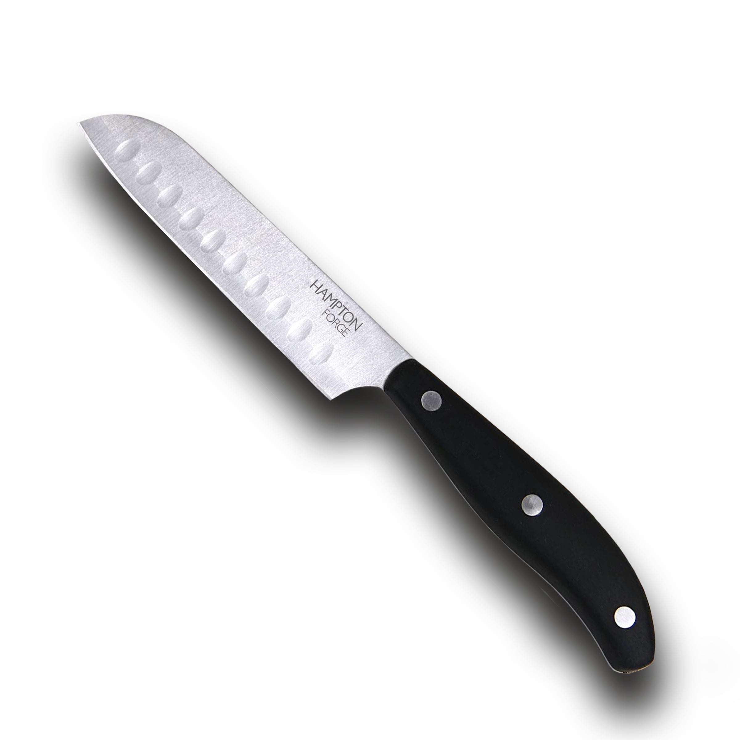 Magna Black 5" Santoku Knife with Frosted Blade Guard