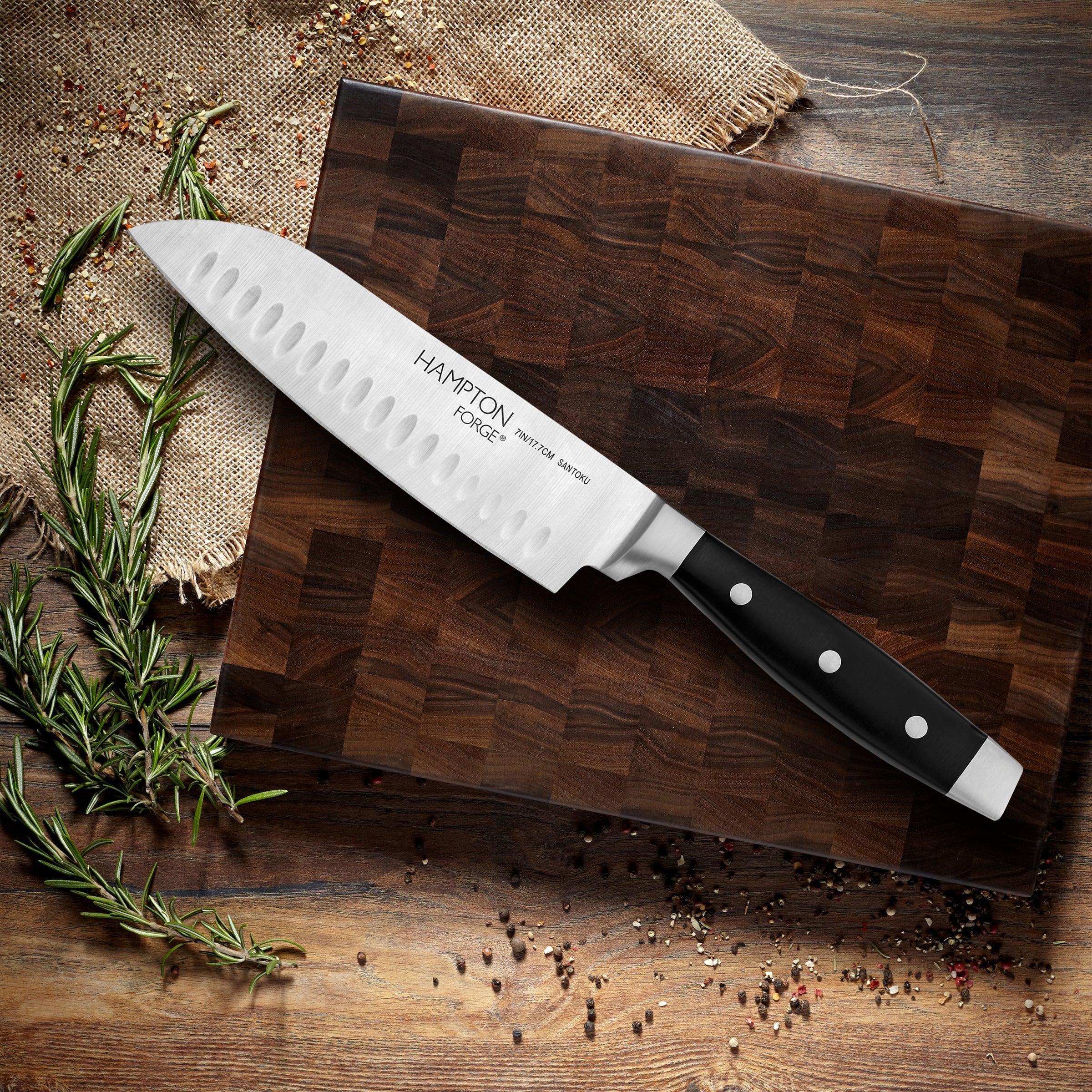 Continental 7" Santoku with Blade Guard - Image 3