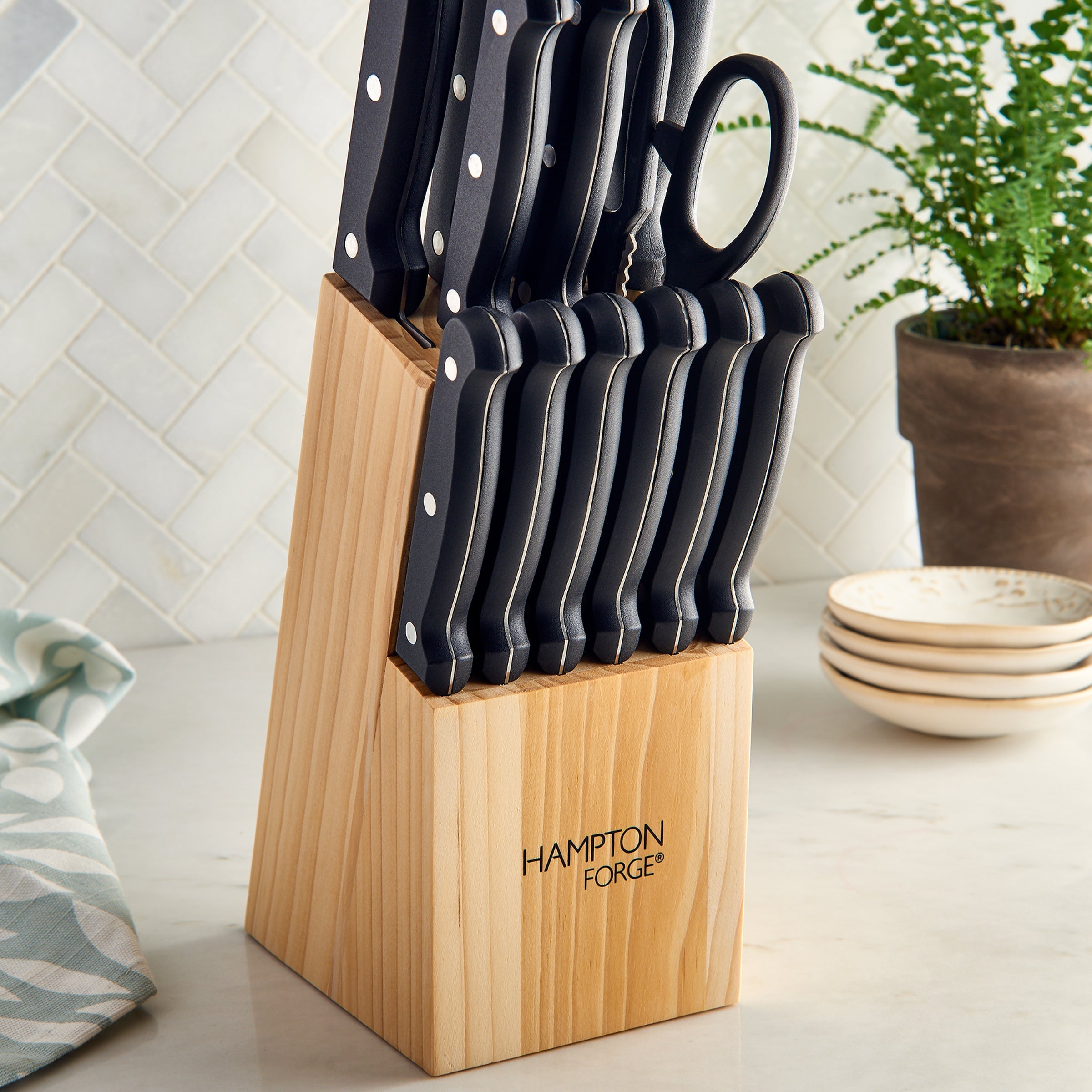 Alternative view of Brighton 14 Piece Cutlery Block Set