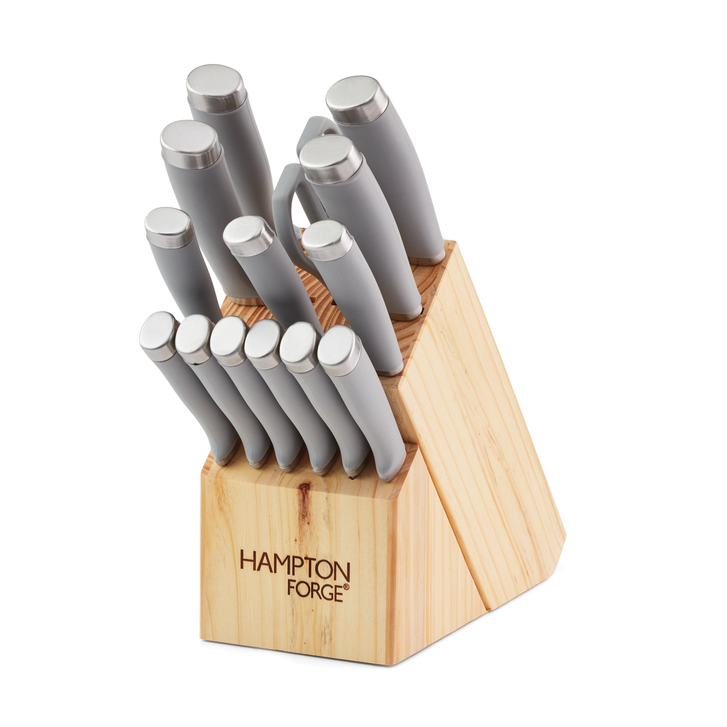 Epicure Cool Grey 15 Piece Cutlery Block Set