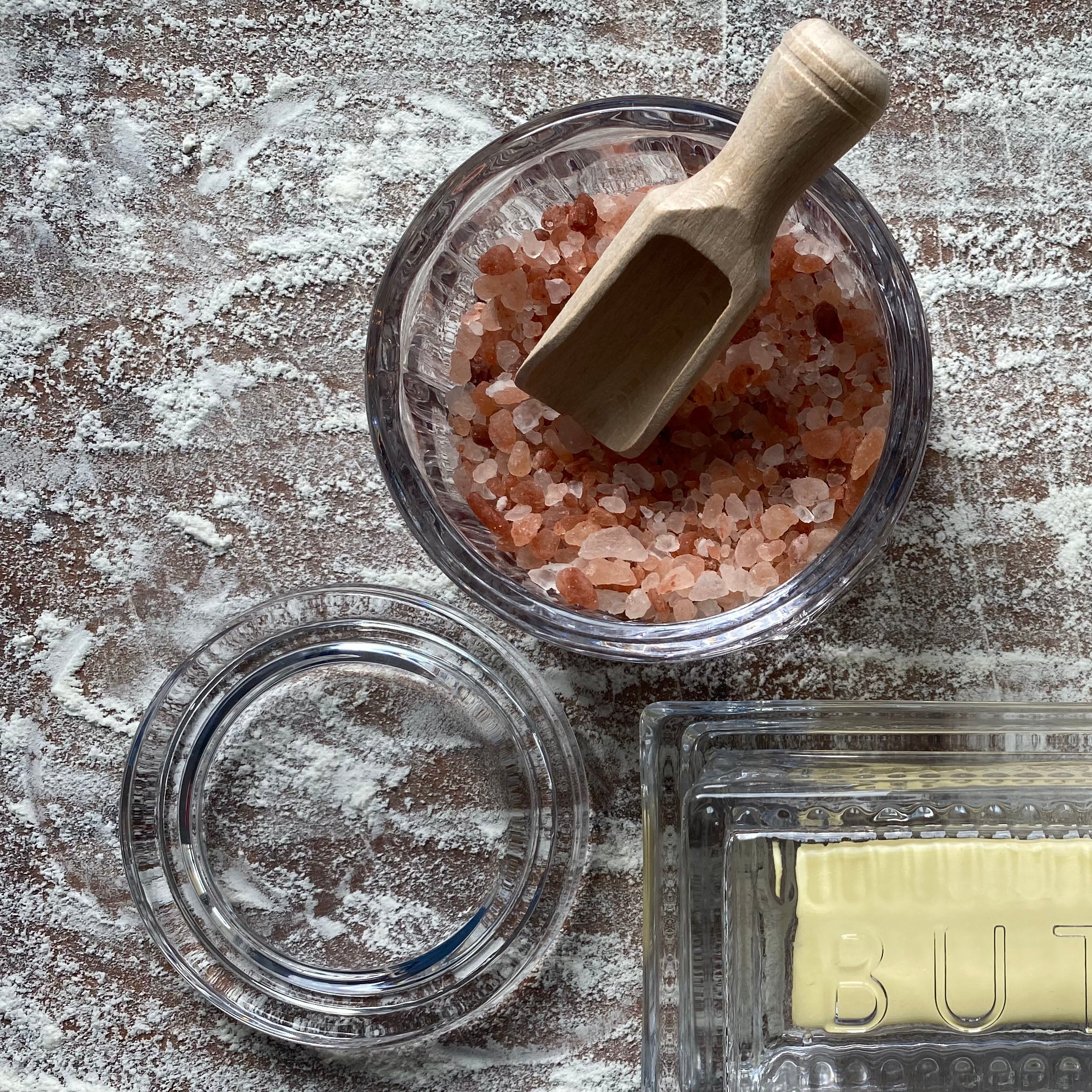 Alternative view of Glass Salt Pot With Scoop