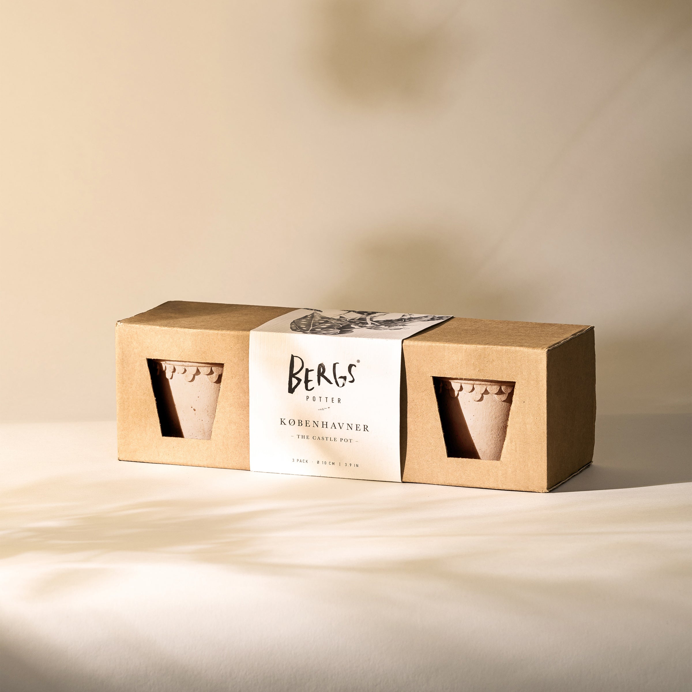 Alternative view of Kobenhavner Raw Rosa Terracotta Pots, Set of 3