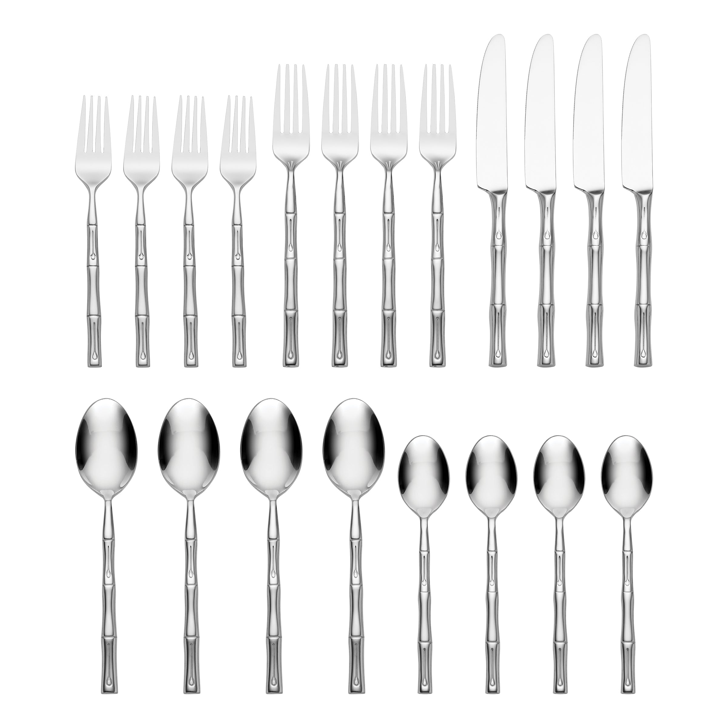 Alternative view of Bamboo 20 Piece Flatware Set
